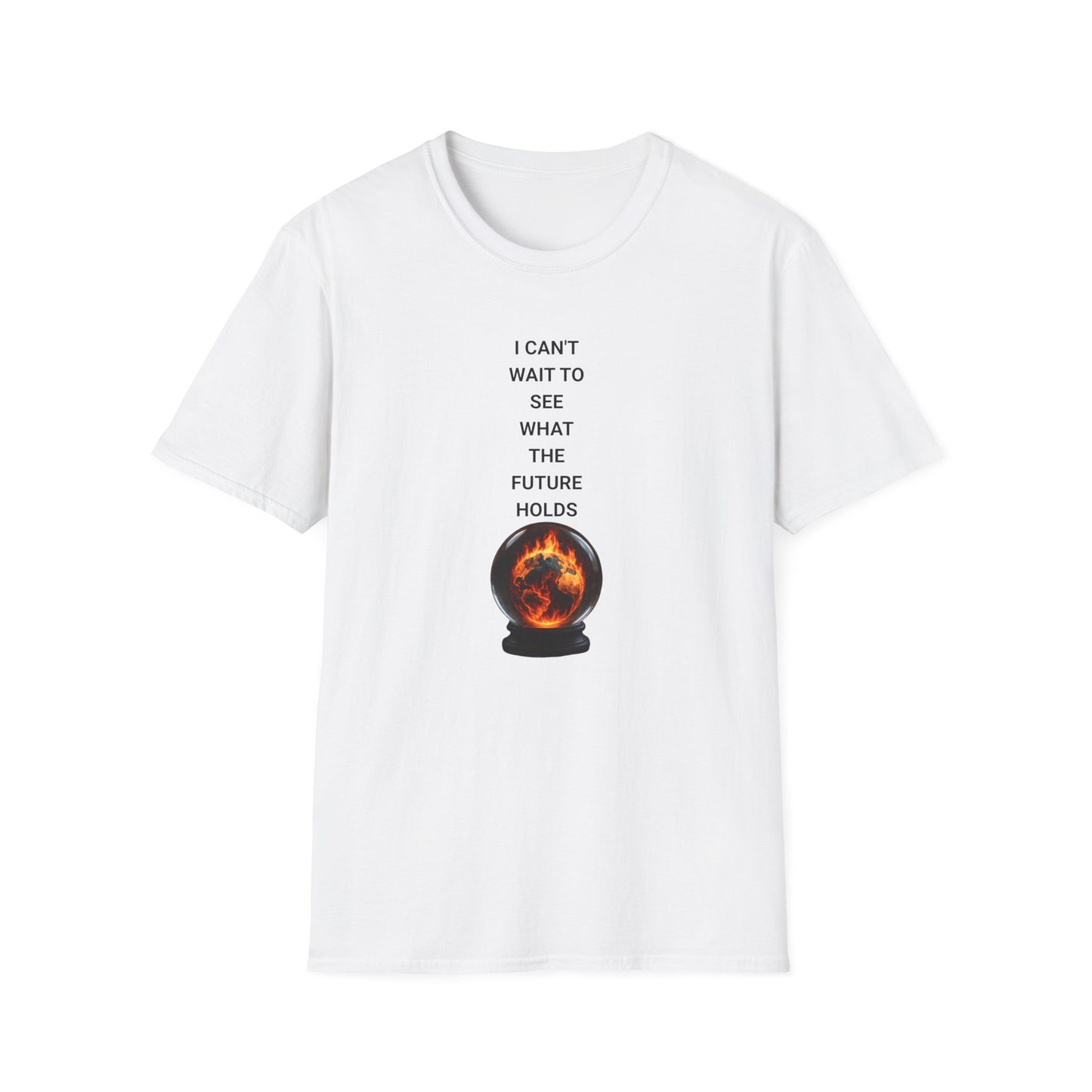 Crystal Ball Future T-Shirt, Psychic Gift, Astrology Apparel, Spiritual Tee, Carnivals & Festivals Occasional Wear
