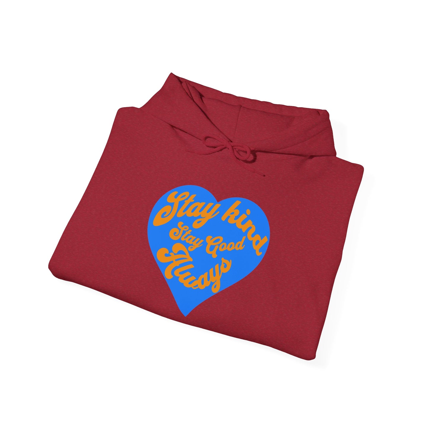 Stay Kind Heart Hoodie - Cozy Unisex Sweatshirt, Ideal for Gifts, Casual Wear, Everyday Comfort, Fall Fashion, Motivation