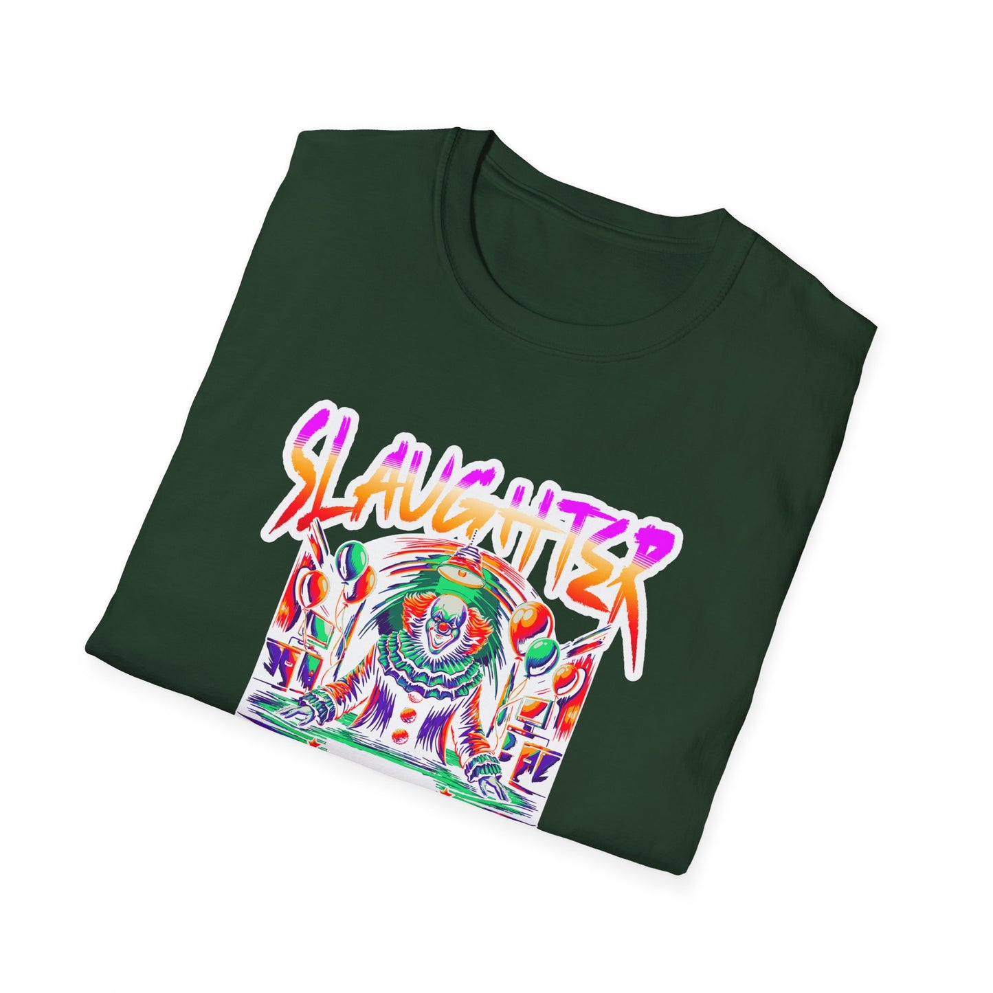 Colorful Graphic Tee - Slaughter Dreams, Unisex T-Shirt for Festivals, Edgy Summer Wear, Unique Gift, Streetwear Fashion
