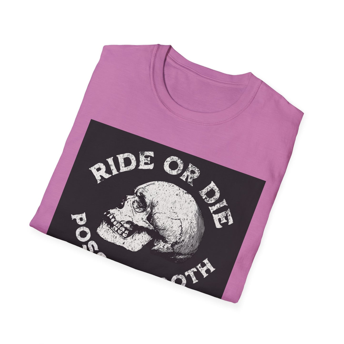Ride or Die Skull T-Shirt | Edgy Graphic Tee, Unisex Casual Wear, Perfect Gift for Bikers, Halloween Top, Streetwear Style