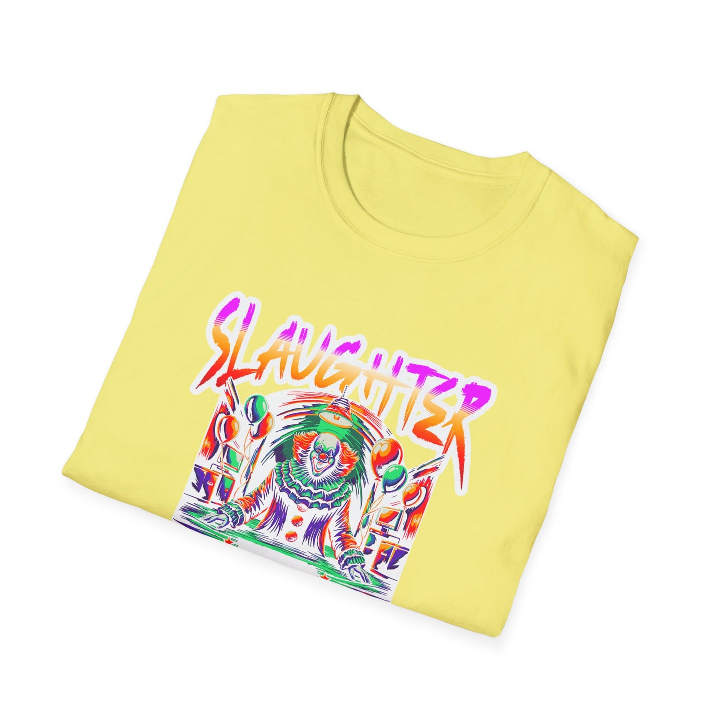 Colorful Graphic Tee - Slaughter Dreams, Unisex T-Shirt for Festivals, Edgy Summer Wear, Unique Gift, Streetwear Fashion