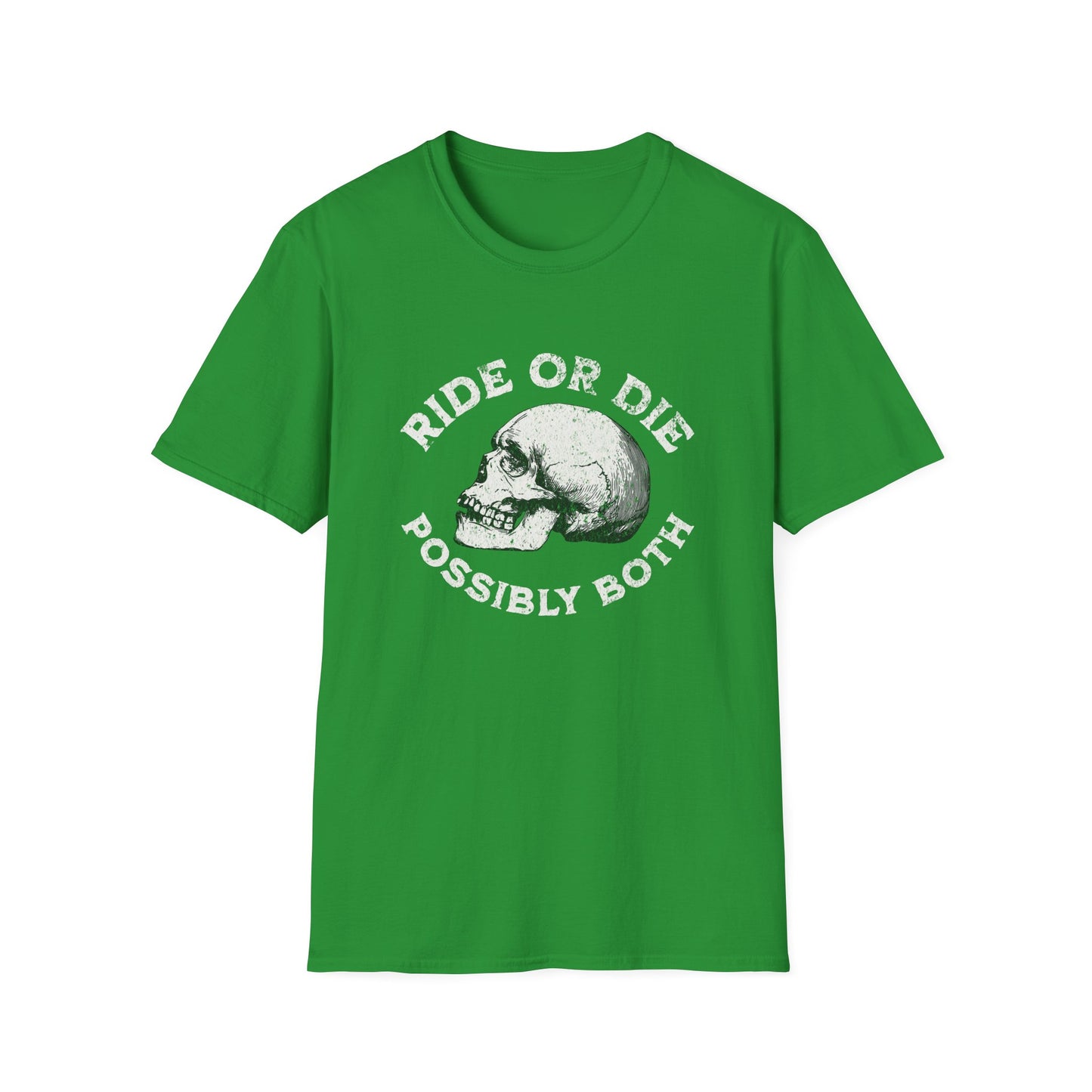 Ride or Die Skull T-Shirt, Unisex Graphic Tee, Edgy Streetwear, Alternative Fashion, Perfect for Bikers & Music Lovers