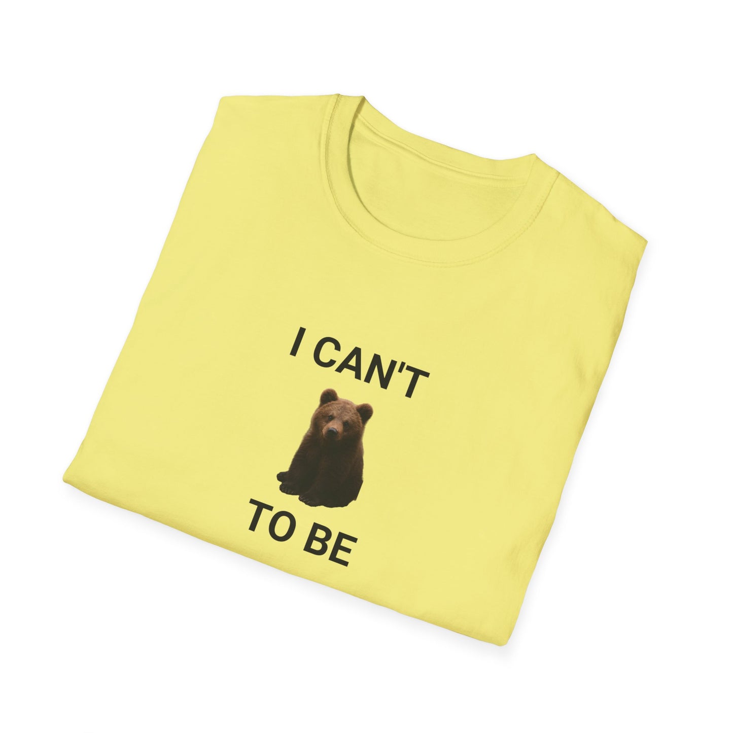 Bear Themed Unisex Softstyle T-Shirt, Gift for Animal Lovers, Cute Graphic Tee, Casual Wear, Birthday or Friendship Gift