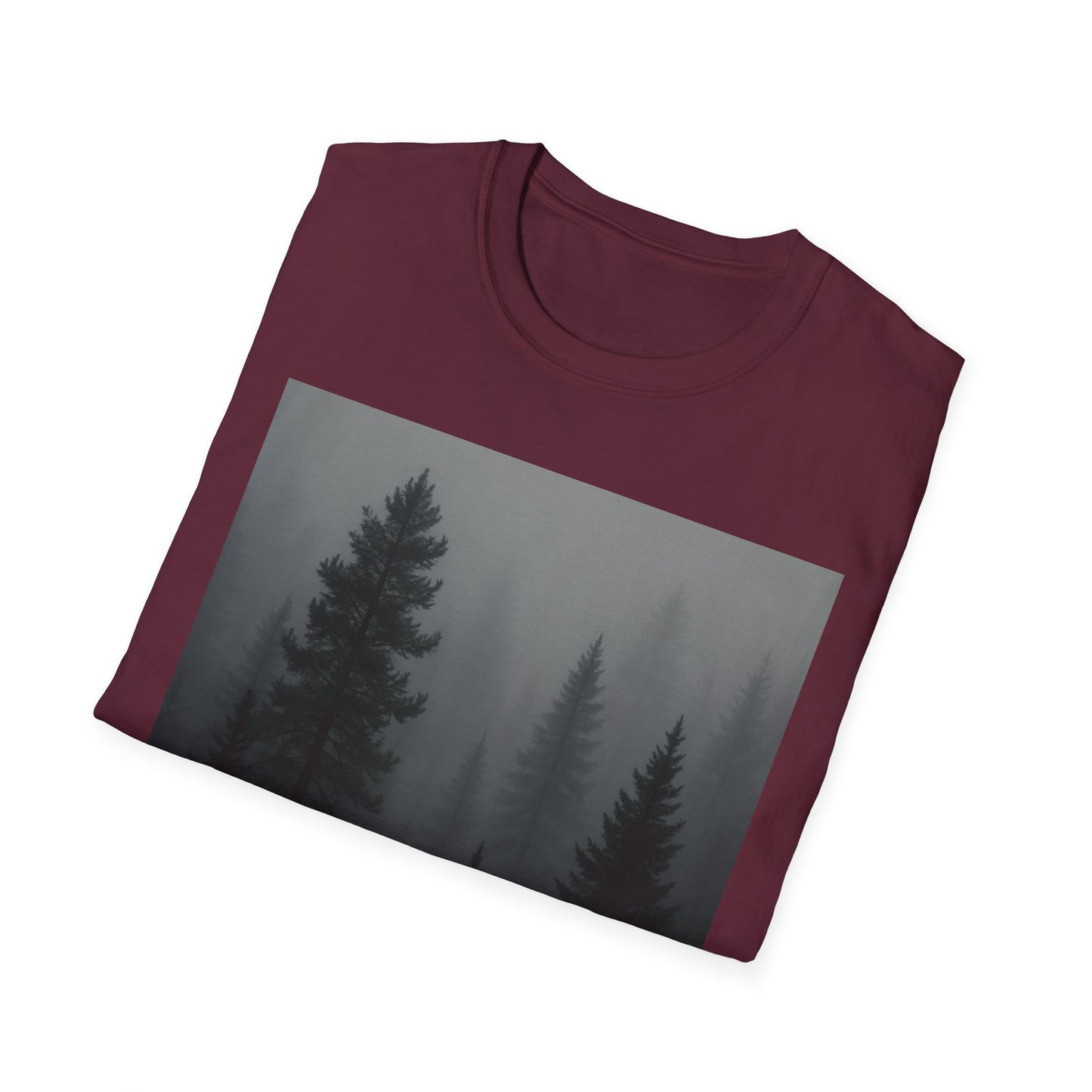 Mystical Forest T-Shirt | Unisex Softstyle Tee for Nature Lovers, Outdoor Adventures, Casual Wear, Gifts for Him & Her