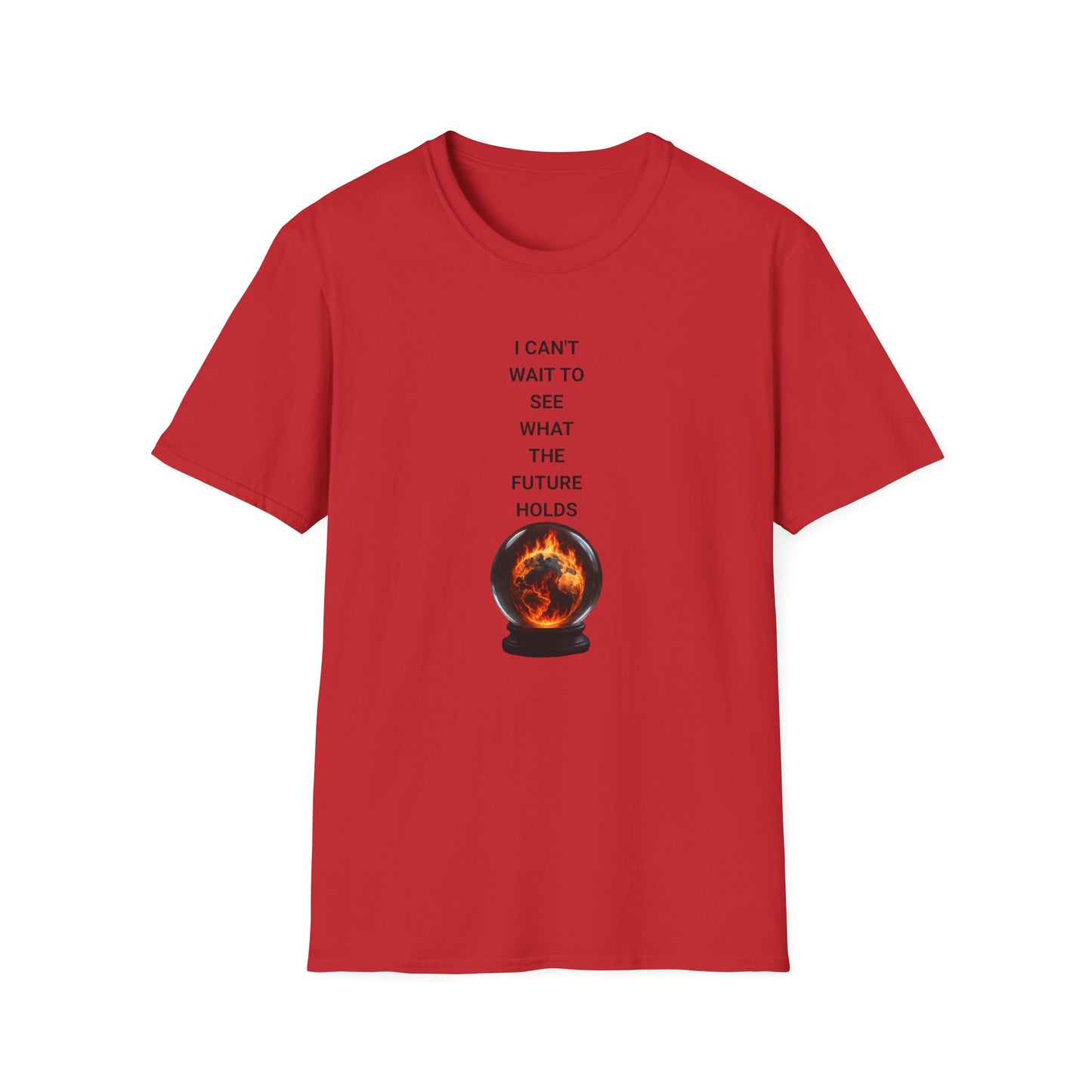 Crystal Ball Future T-Shirt, Psychic Gift, Astrology Apparel, Spiritual Tee, Carnivals & Festivals Occasional Wear