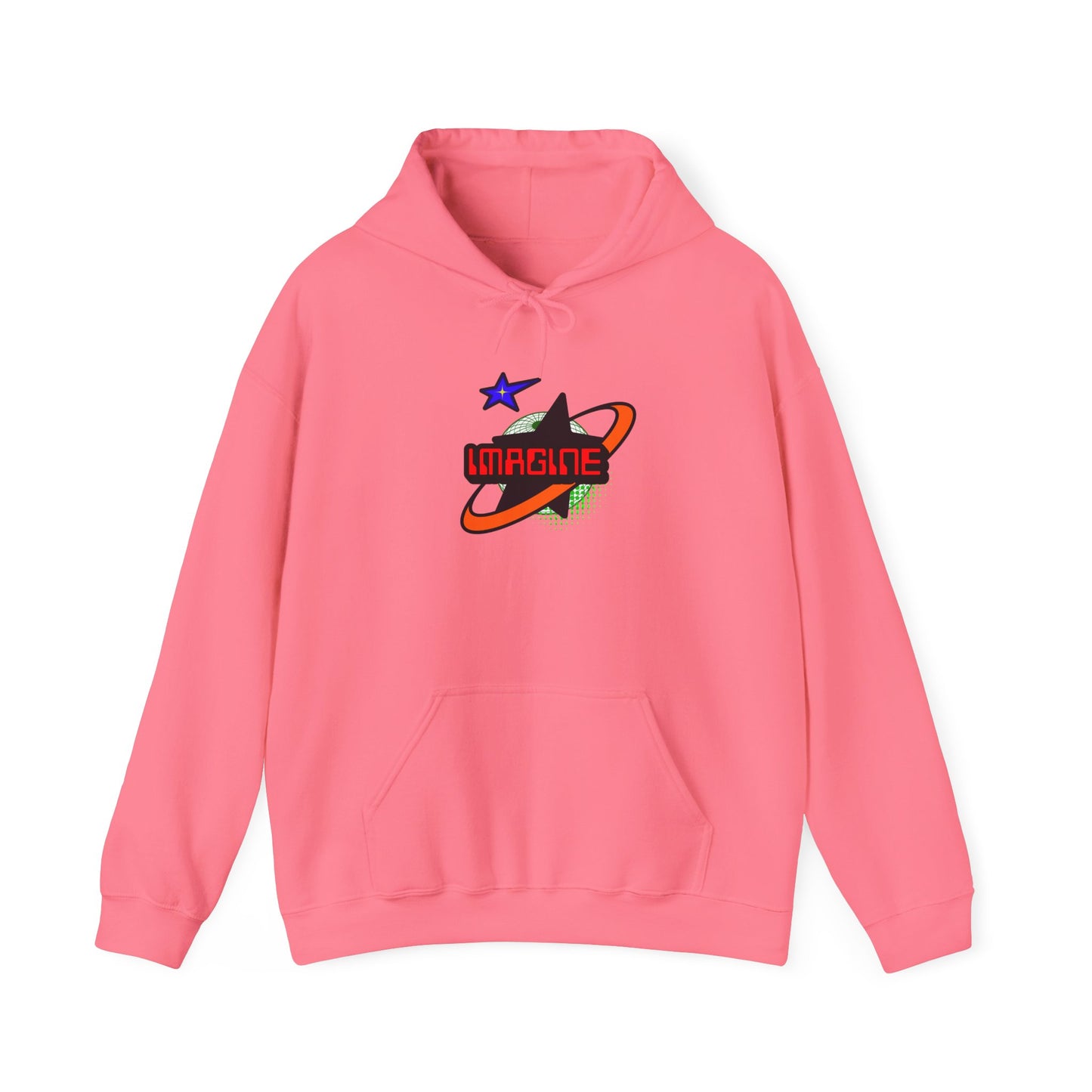 Cosmic 'Imagine' Unisex Hoodie | Trendy Streetwear, Gift for Dreamers, Cozy Layering, Perfect for All Seasons, Inspirational Apparel