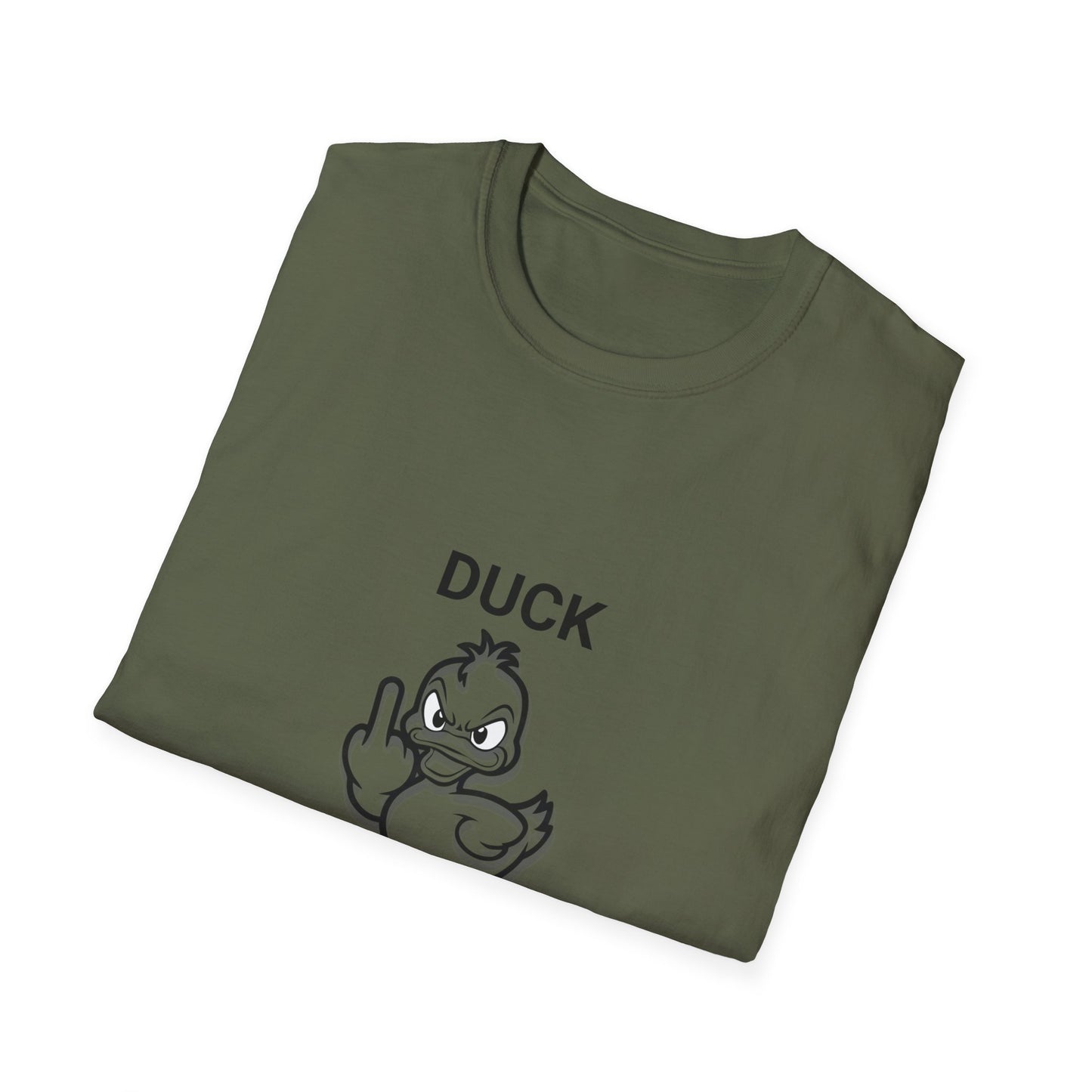 Funny Duck Off Unisex Softstyle T-Shirt, Casual Humor Shirt, Gift for Friends, Quirky Apparel, Birthday or Just Because