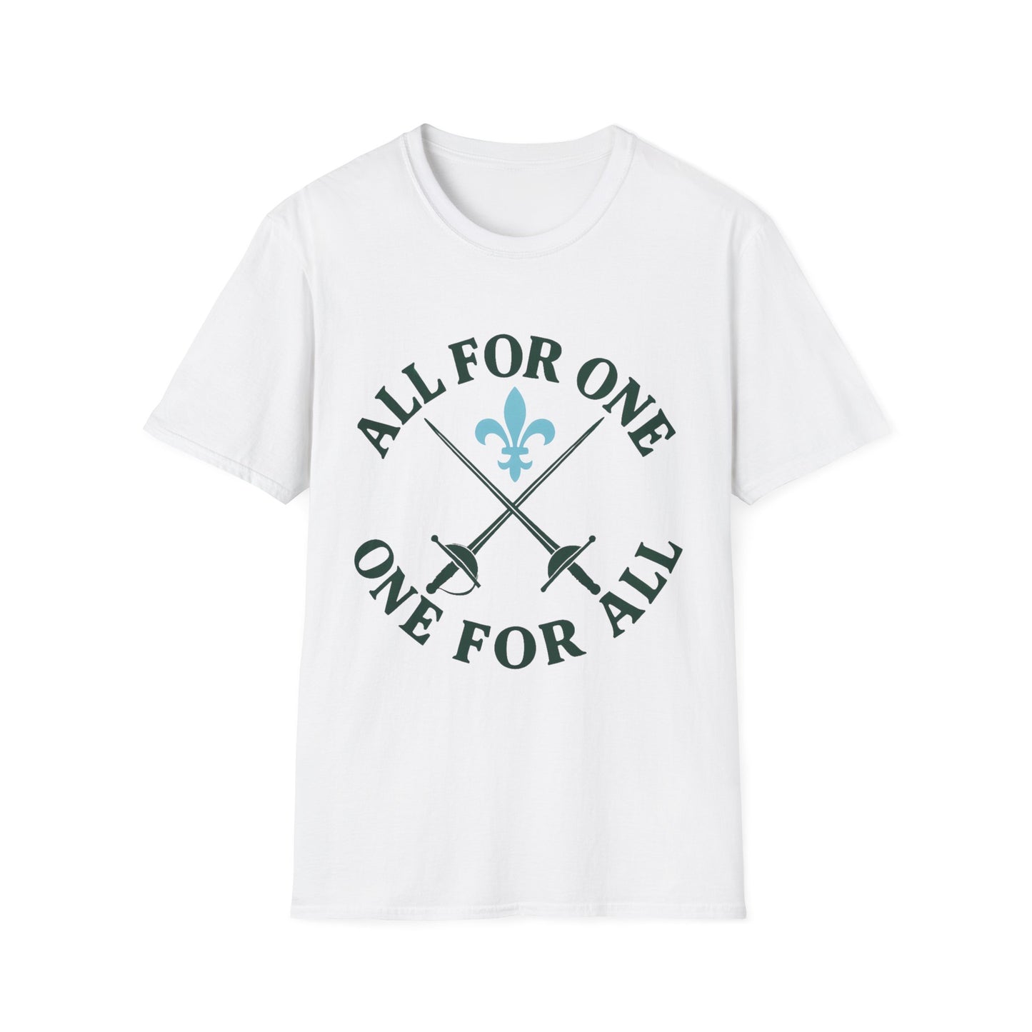 Unisex Graphic Tee - 'All For One, One For All' - Great for Team Events, Gifts, or Casual Wear
