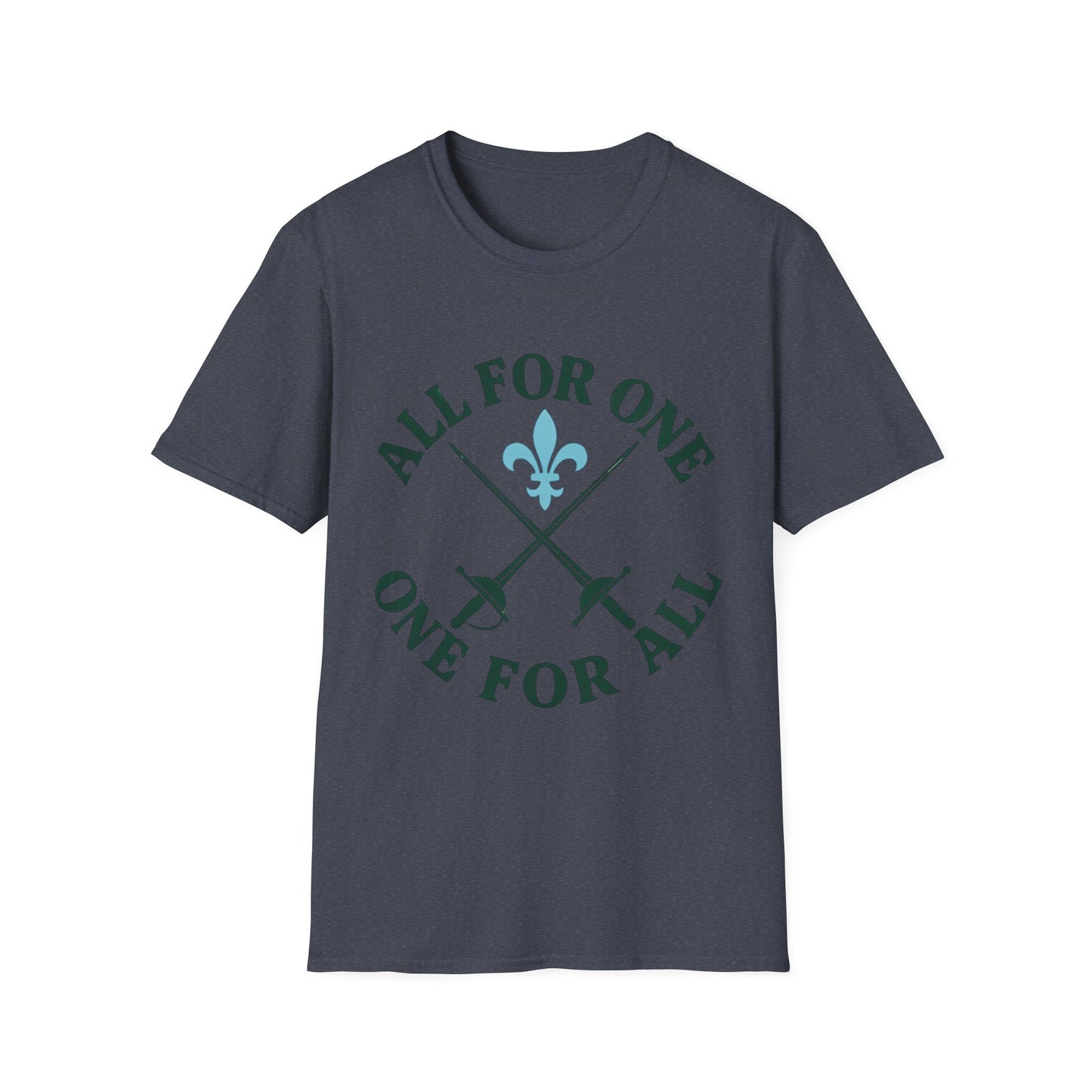 Unisex Graphic Tee - 'All For One, One For All' - Great for Team Events, Gifts, or Casual Wear