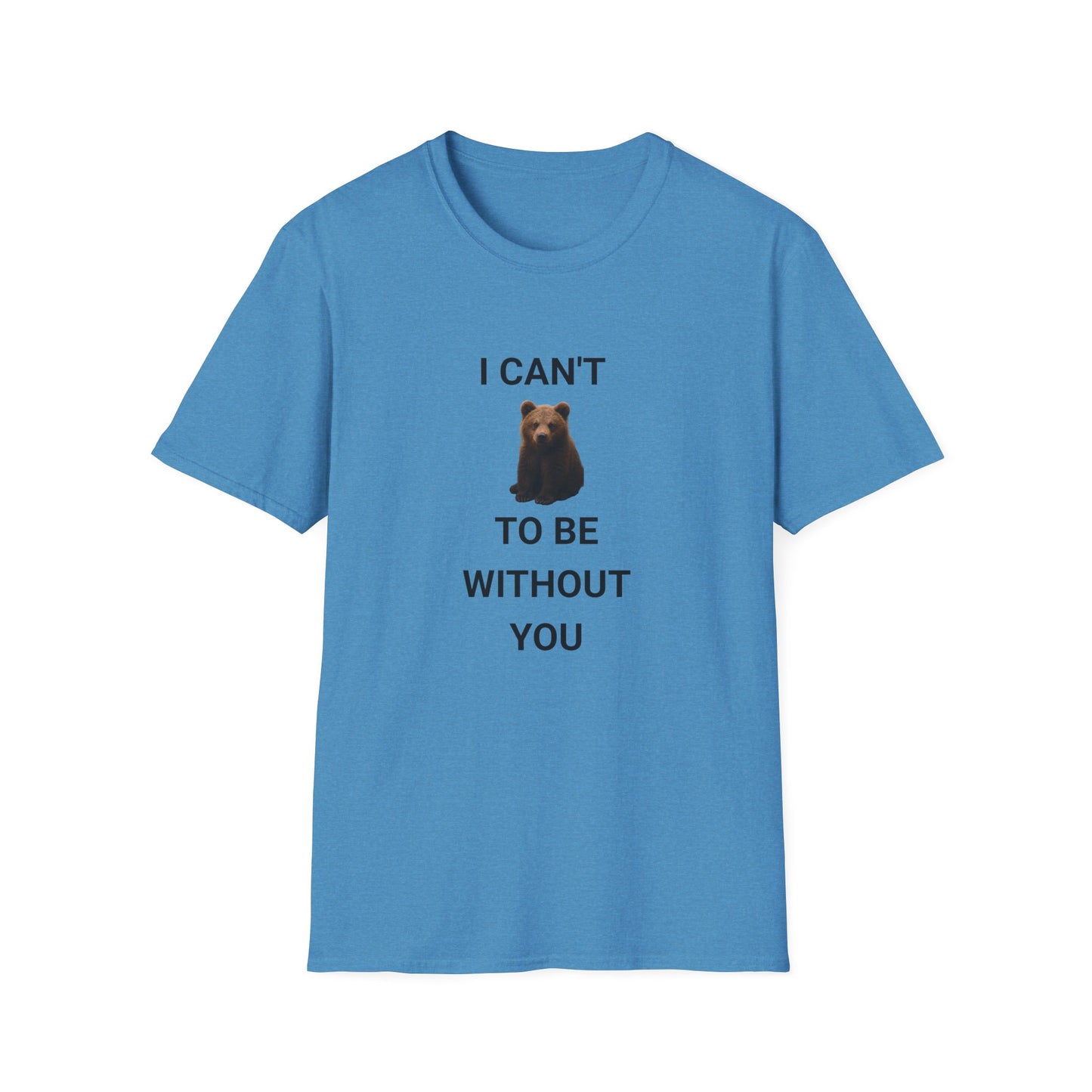 Bear Themed Unisex Softstyle T-Shirt, Gift for Animal Lovers, Cute Graphic Tee, Casual Wear, Birthday or Friendship Gift