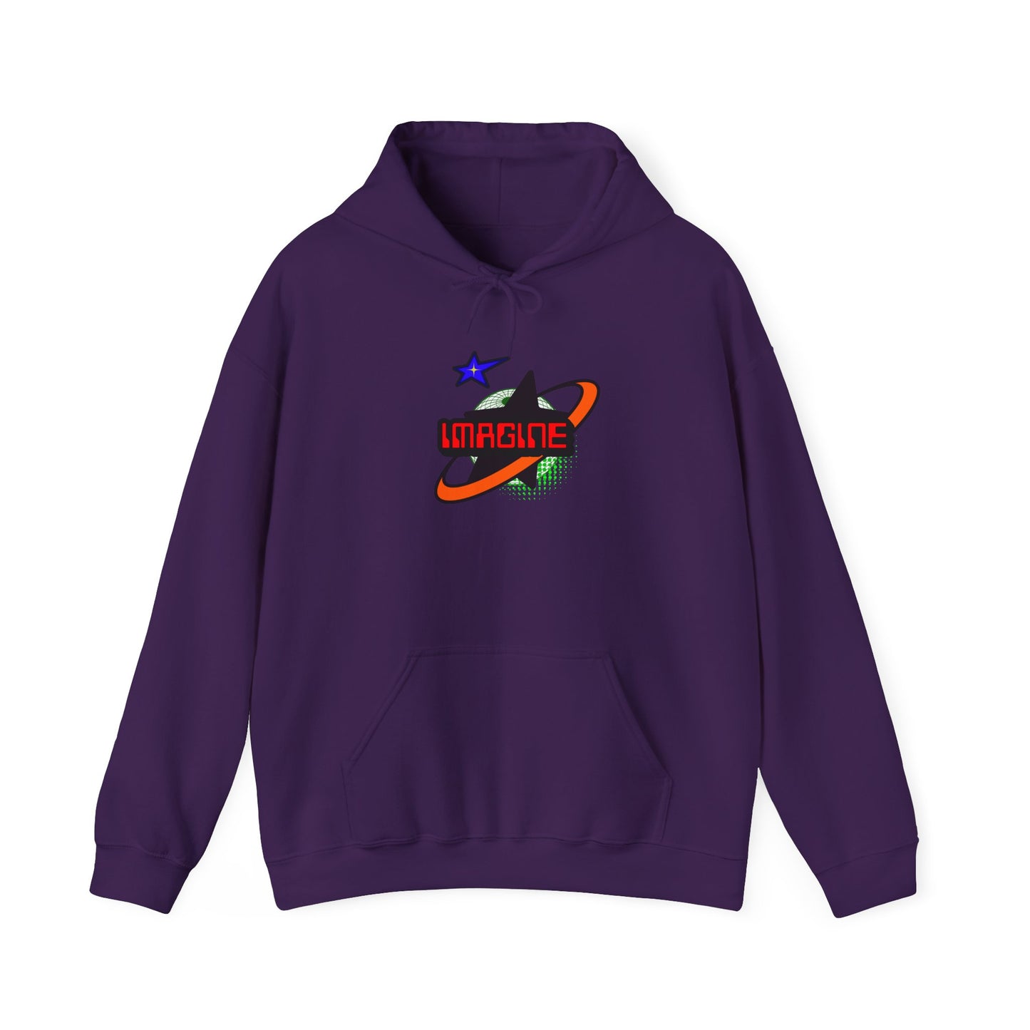 Cosmic 'Imagine' Unisex Hoodie | Trendy Streetwear, Gift for Dreamers, Cozy Layering, Perfect for All Seasons, Inspirational Apparel