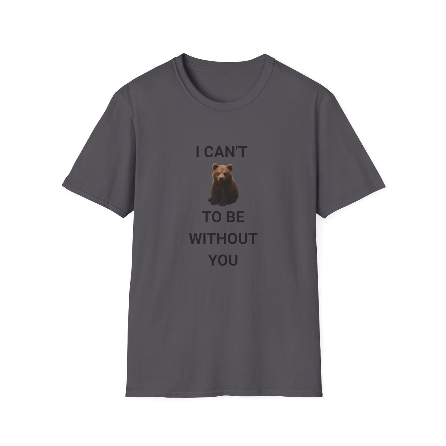 Bear Themed Unisex Softstyle T-Shirt, Gift for Animal Lovers, Cute Graphic Tee, Casual Wear, Birthday or Friendship Gift