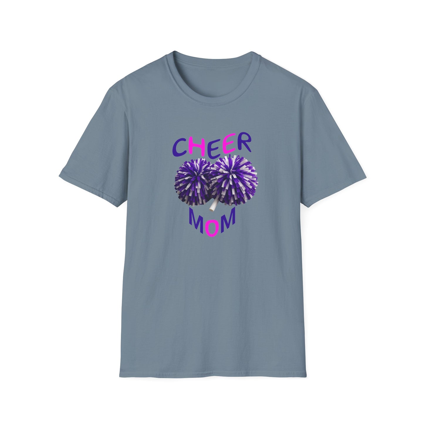 Cheer Mom Unisex Softstyle T-Shirt | Cheerleading Gift, Sportswear, Team Spirit Shirt, Mom Apparel, Fan Merchandise