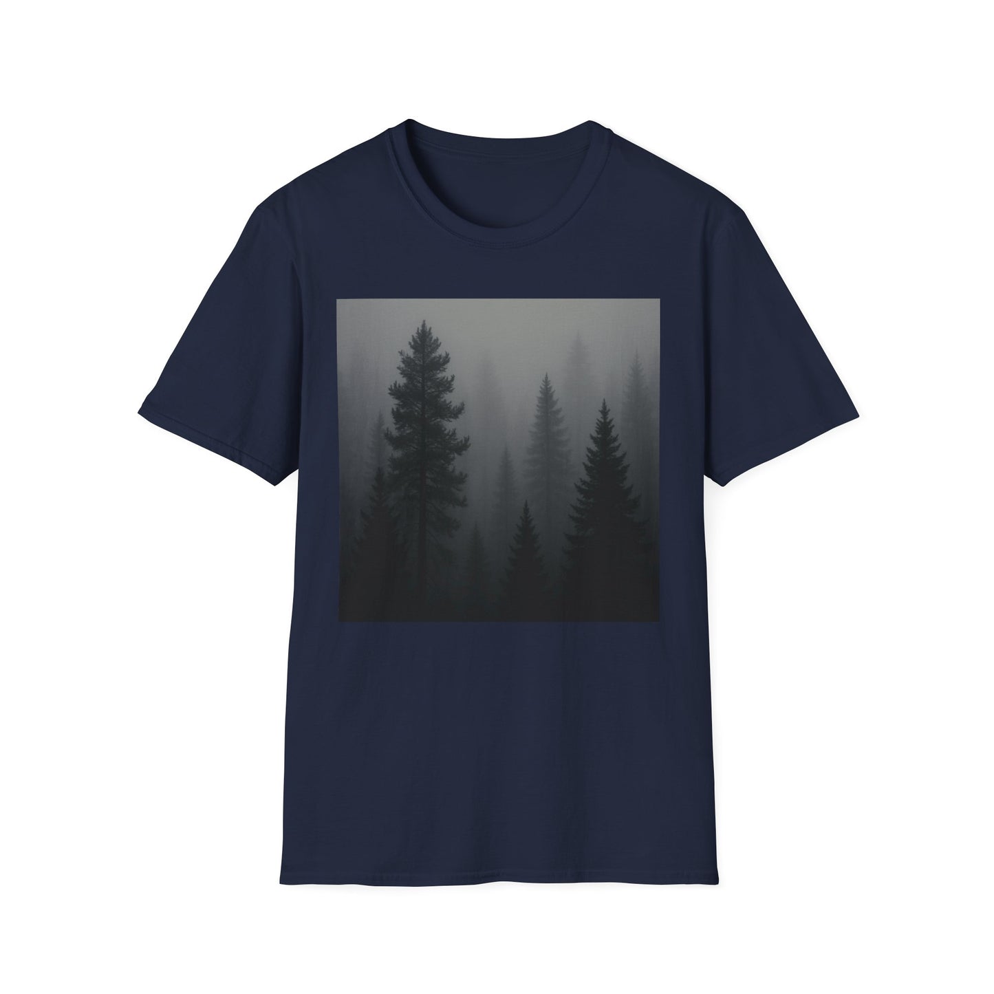 Mystical Forest T-Shirt | Unisex Softstyle Tee for Nature Lovers, Outdoor Adventures, Casual Wear, Gifts for Him & Her