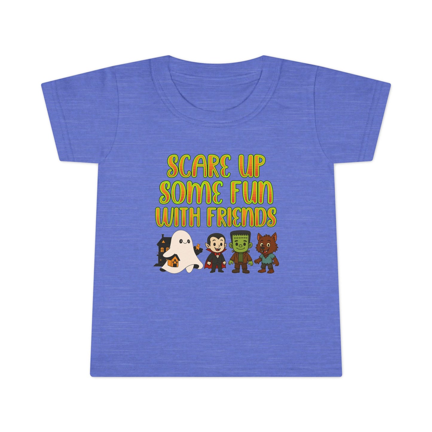 Toddler Halloween T-shirt, Fun Ghost & Monster Design, Kids Costume Shirt, Perfect for Halloween Parties, Spooky Playdates