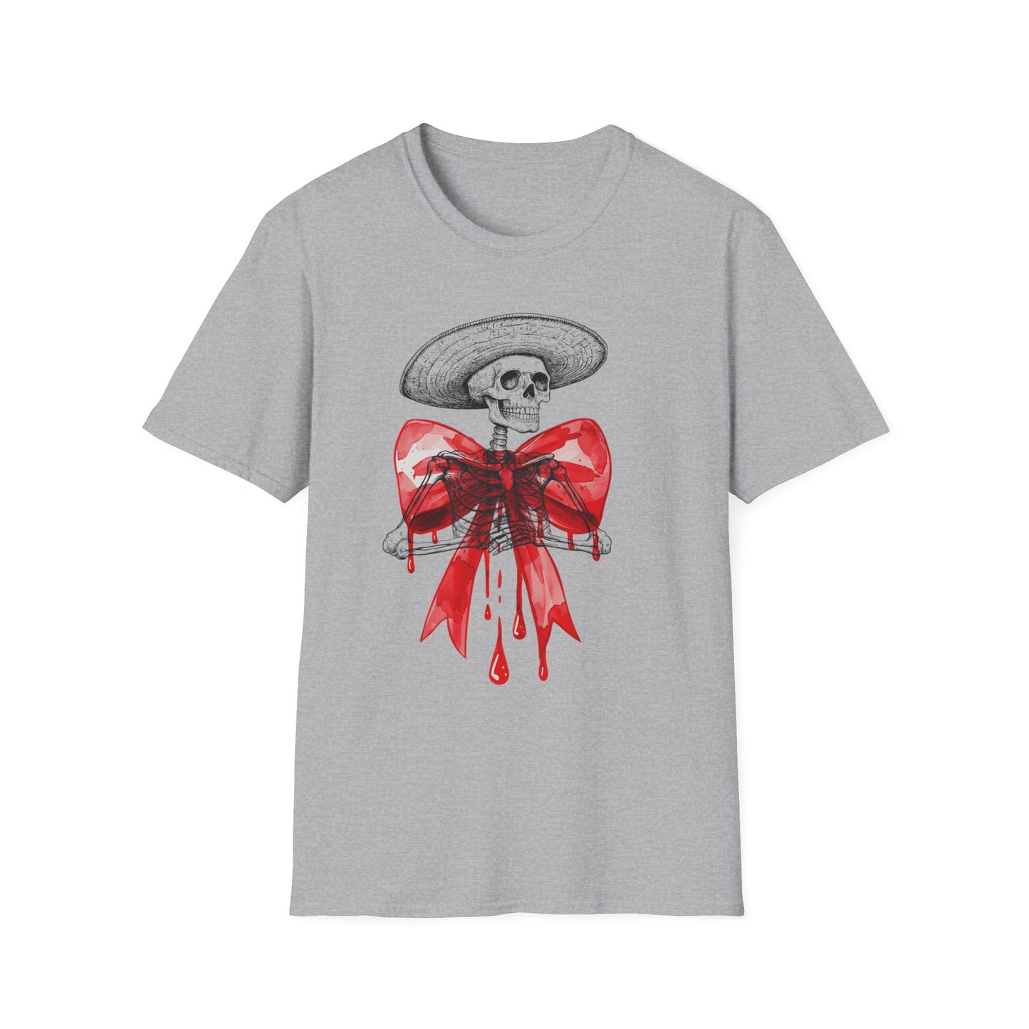 Bloody Skeleton, Unisex soft style T-Shirt