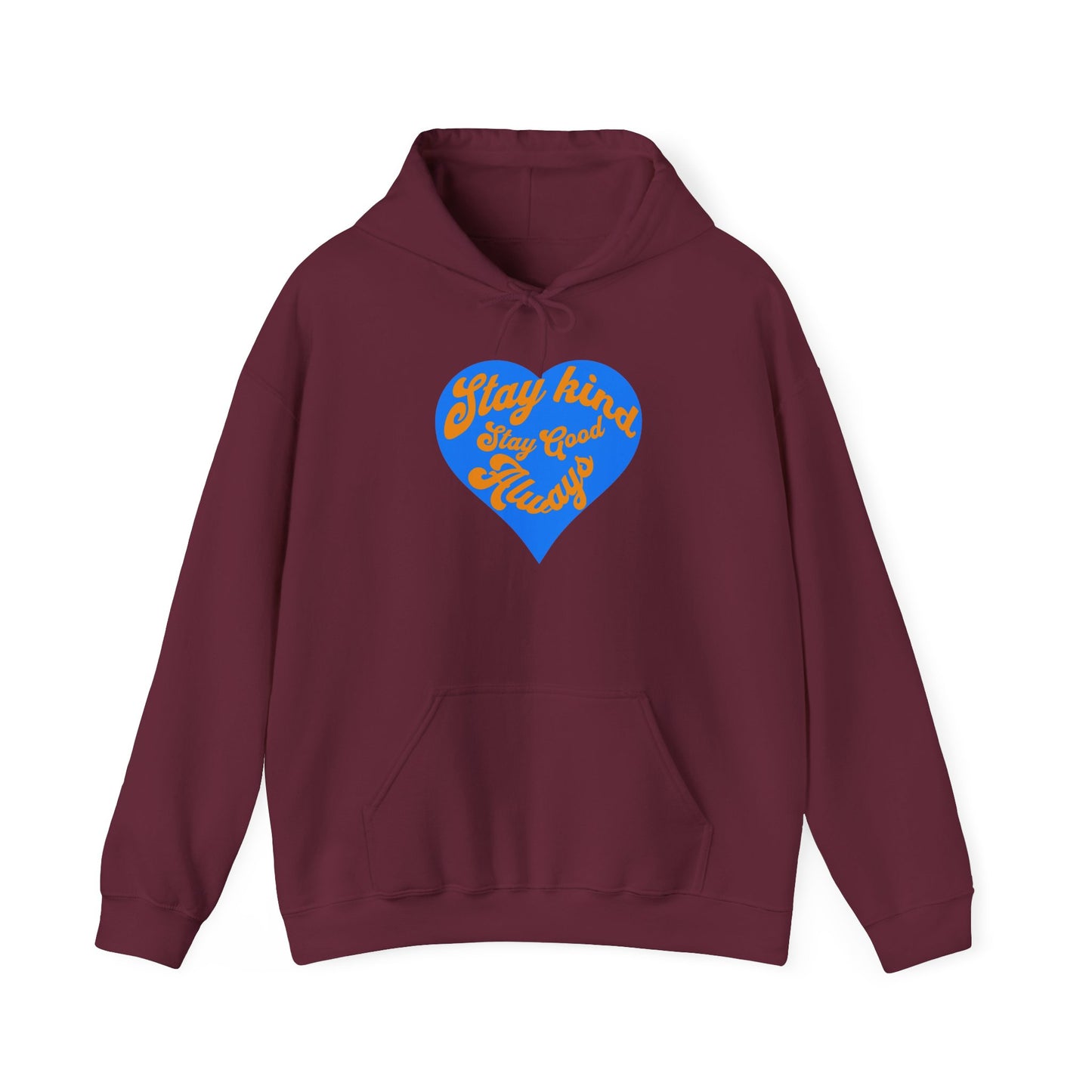Stay Kind Heart Hoodie - Cozy Unisex Sweatshirt, Ideal for Gifts, Casual Wear, Everyday Comfort, Fall Fashion, Motivation