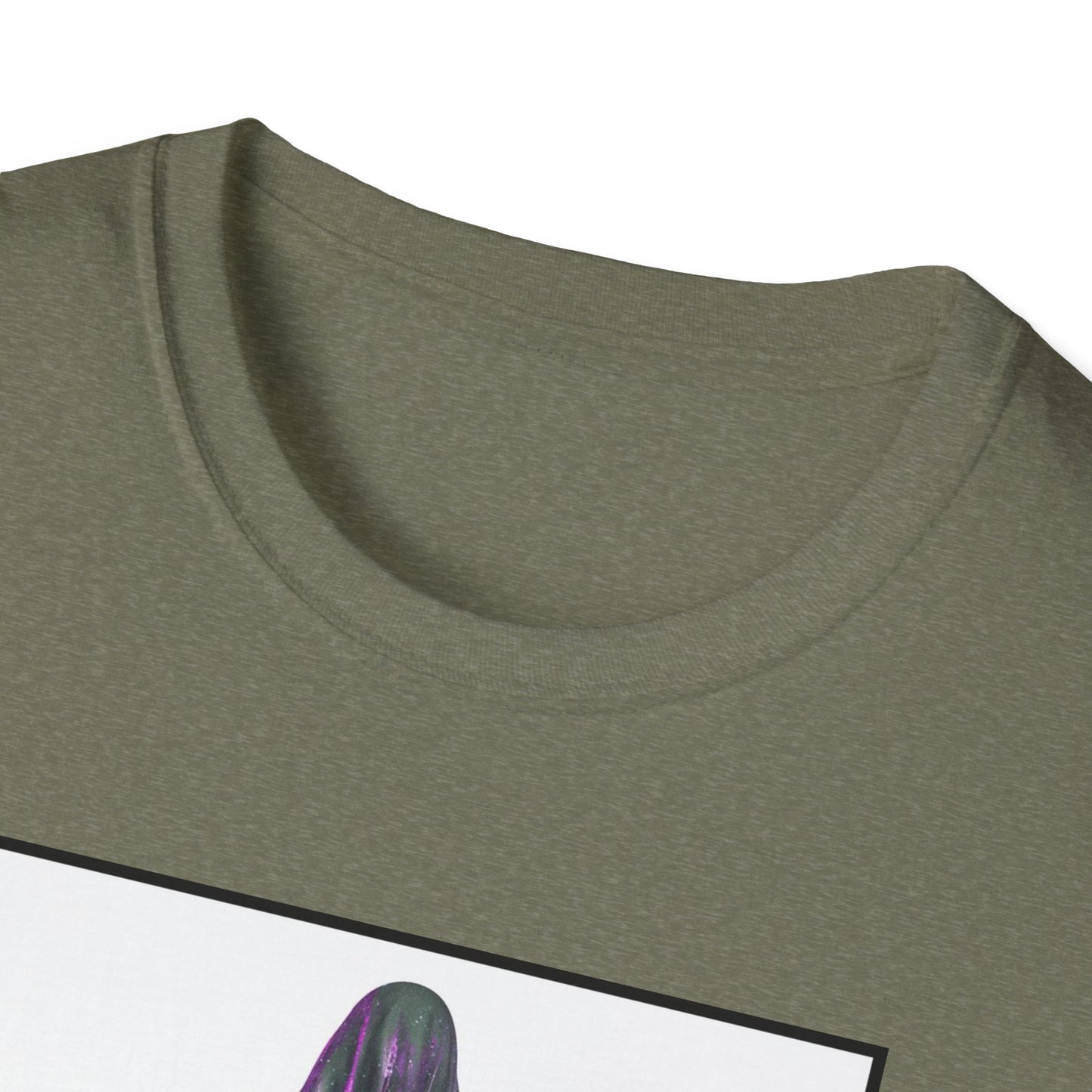 Cosmic Vibe Unisex Softstyle T-Shirt - Celestial Graphic Tee, Space Lover's Gift, Retro Aesthetic Shirt, Festival Wear, Geeky Apparel
