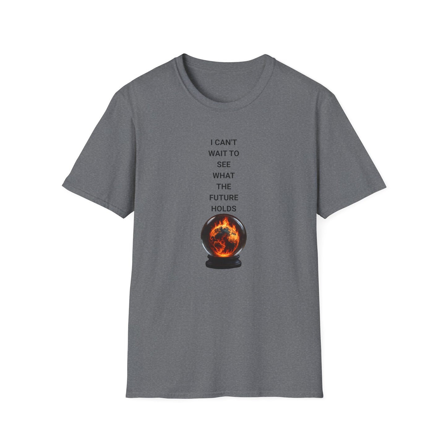 Crystal Ball Future T-Shirt, Psychic Gift, Astrology Apparel, Spiritual Tee, Carnivals & Festivals Occasional Wear
