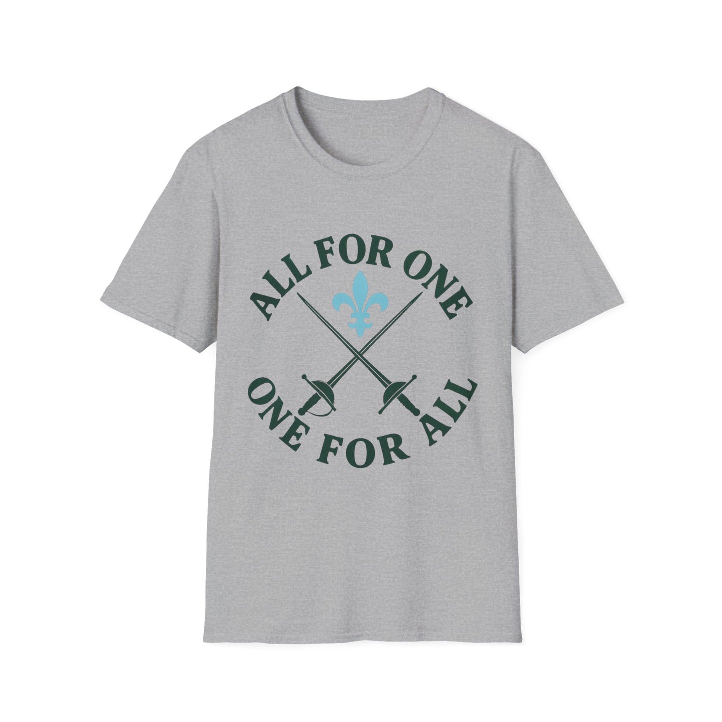 Unisex Graphic Tee - 'All For One, One For All' - Great for Team Events, Gifts, or Casual Wear