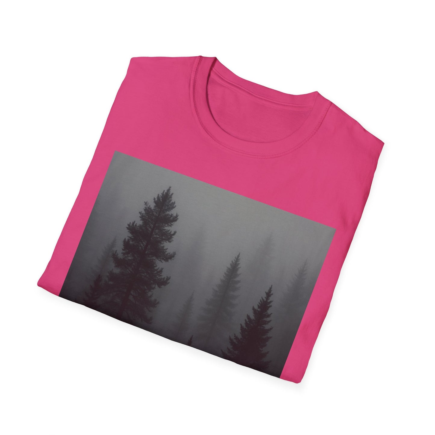Mystical Forest T-Shirt | Unisex Softstyle Tee for Nature Lovers, Outdoor Adventures, Casual Wear, Gifts for Him & Her