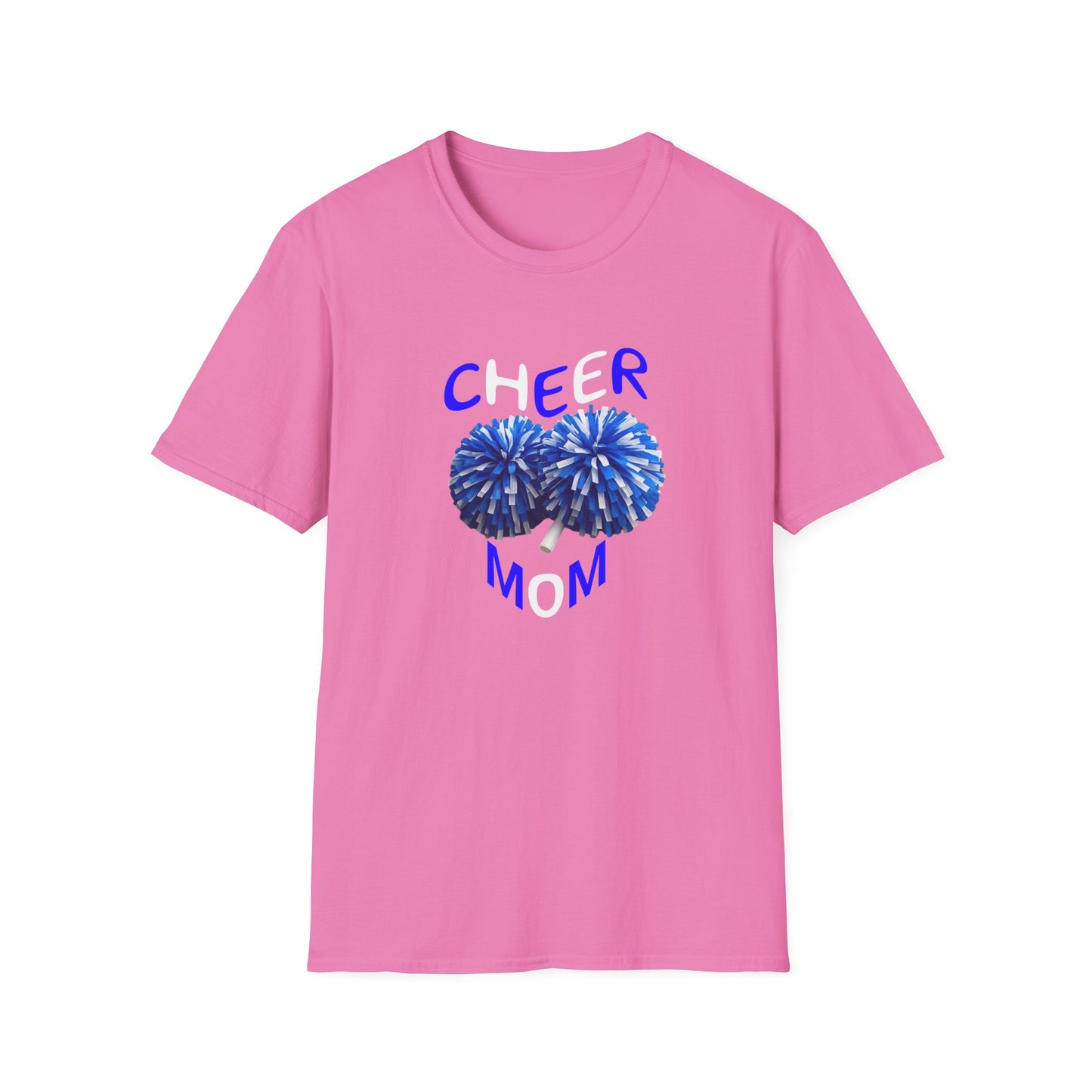 Cheer Mom Unisex Softstyle T-Shirt, Gift for Sports Moms, Cheerleading Apparel, Casual Wear, Supporter T-Shirt
