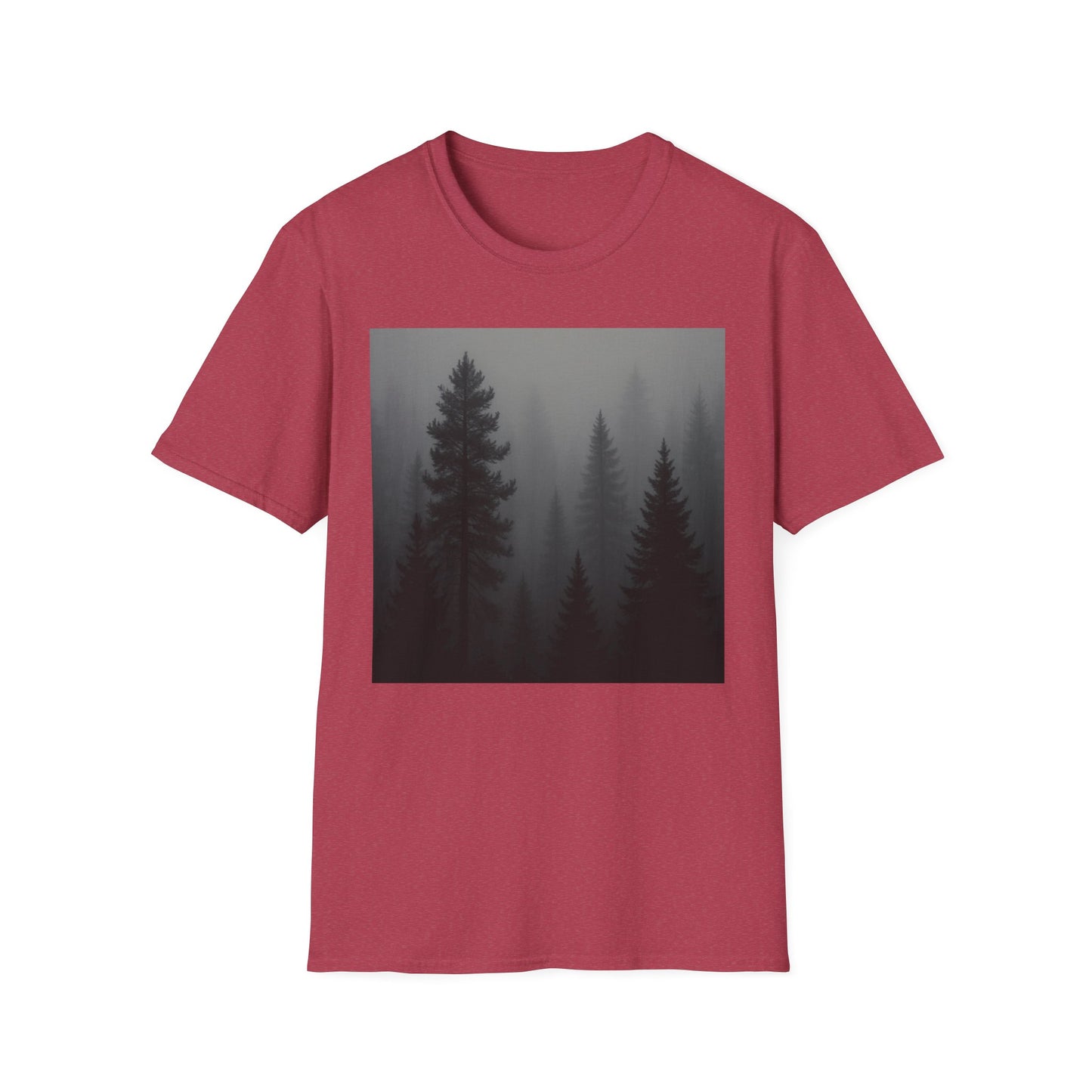 Mystical Forest T-Shirt | Unisex Softstyle Tee for Nature Lovers, Outdoor Adventures, Casual Wear, Gifts for Him & Her
