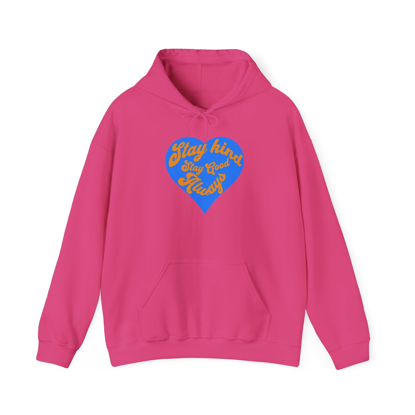 Stay Kind Heart Hoodie - Cozy Unisex Sweatshirt, Ideal for Gifts, Casual Wear, Everyday Comfort, Fall Fashion, Motivation