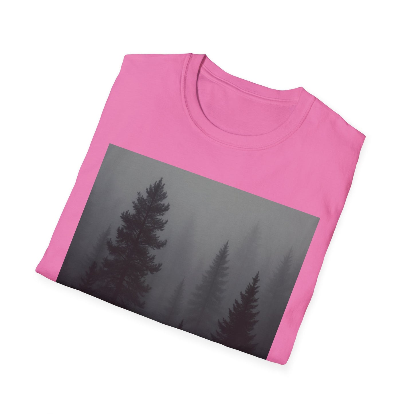 Mystical Forest T-Shirt | Unisex Softstyle Tee for Nature Lovers, Outdoor Adventures, Casual Wear, Gifts for Him & Her