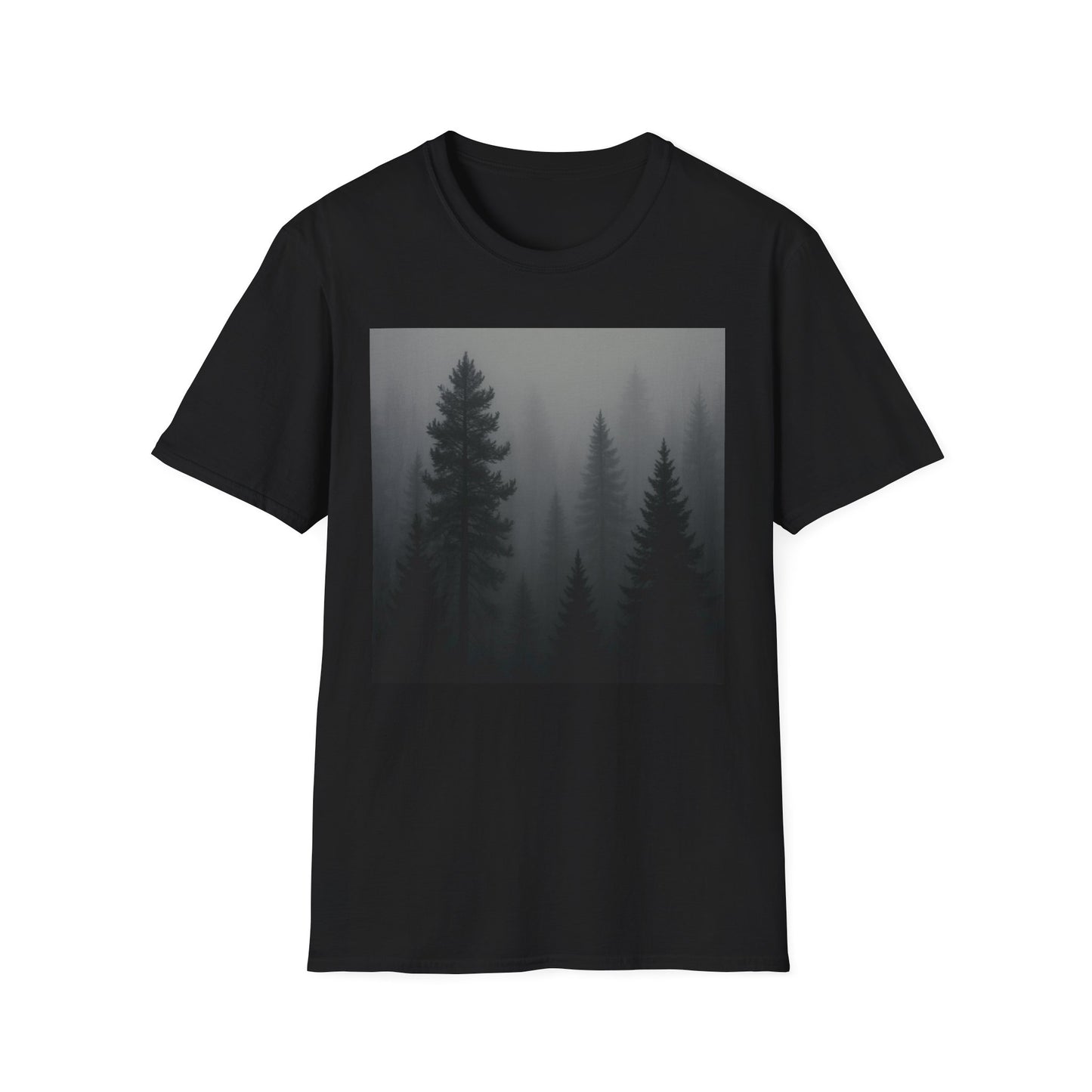 Mystical Forest T-Shirt | Unisex Softstyle Tee for Nature Lovers, Outdoor Adventures, Casual Wear, Gifts for Him & Her
