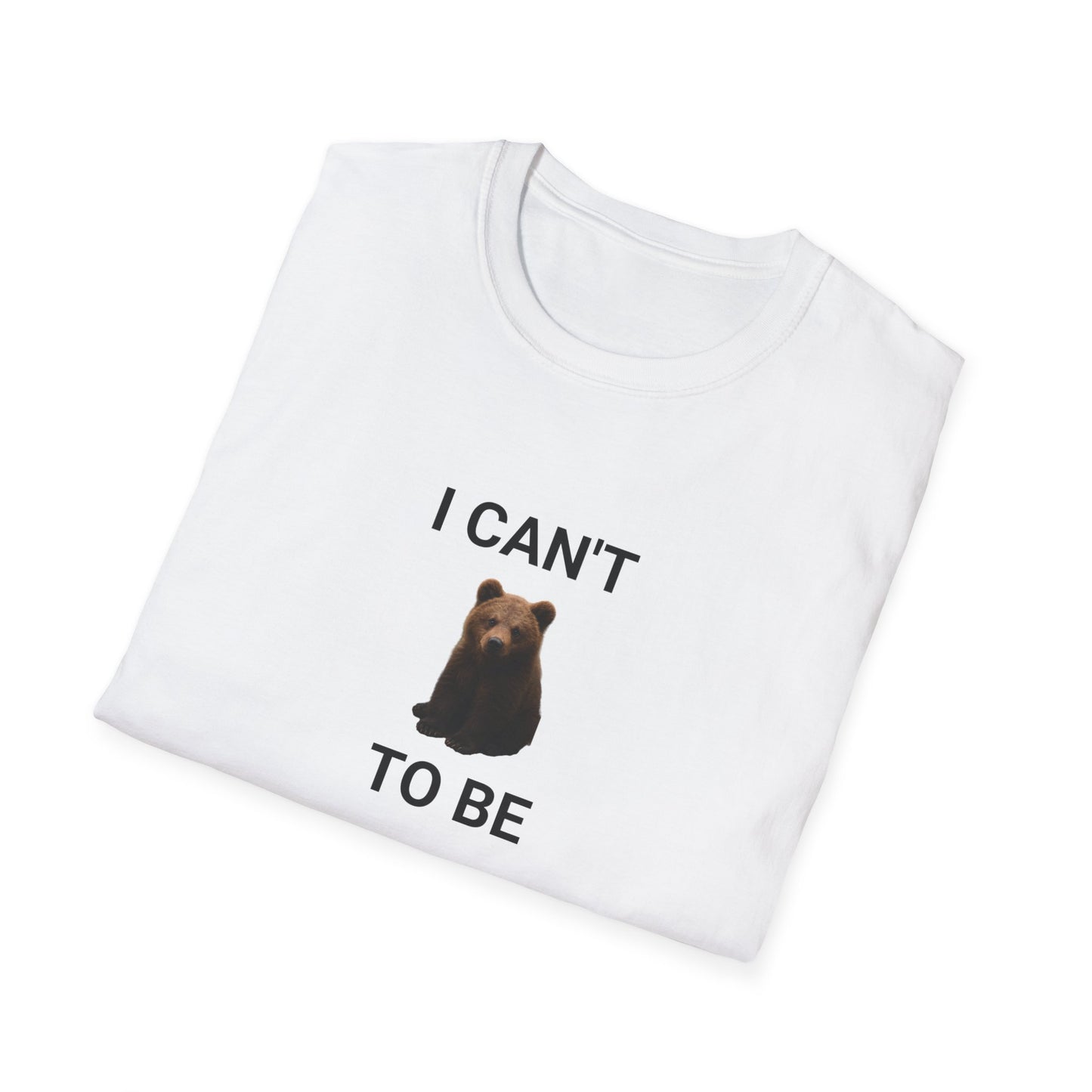 Bear Themed Unisex Softstyle T-Shirt, Gift for Animal Lovers, Cute Graphic Tee, Casual Wear, Birthday or Friendship Gift