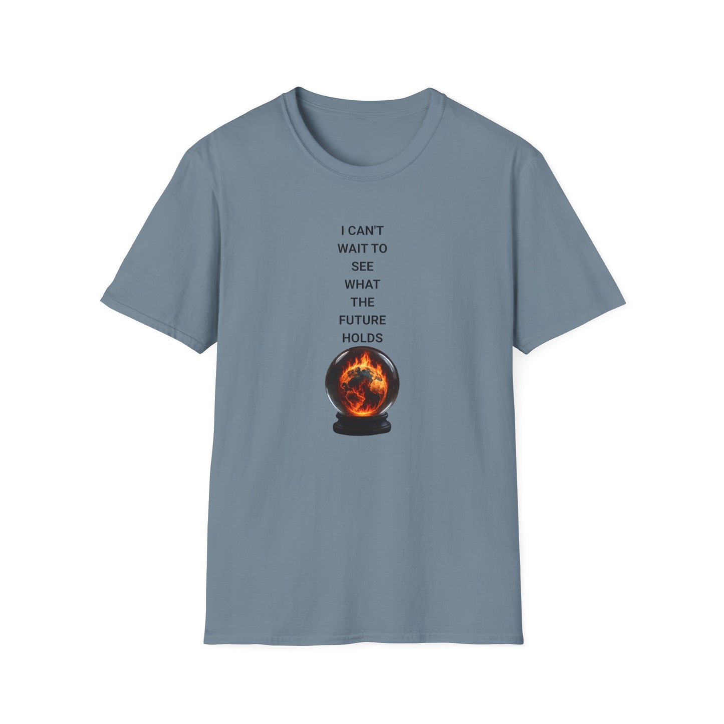 Crystal Ball Future T-Shirt, Psychic Gift, Astrology Apparel, Spiritual Tee, Carnivals & Festivals Occasional Wear