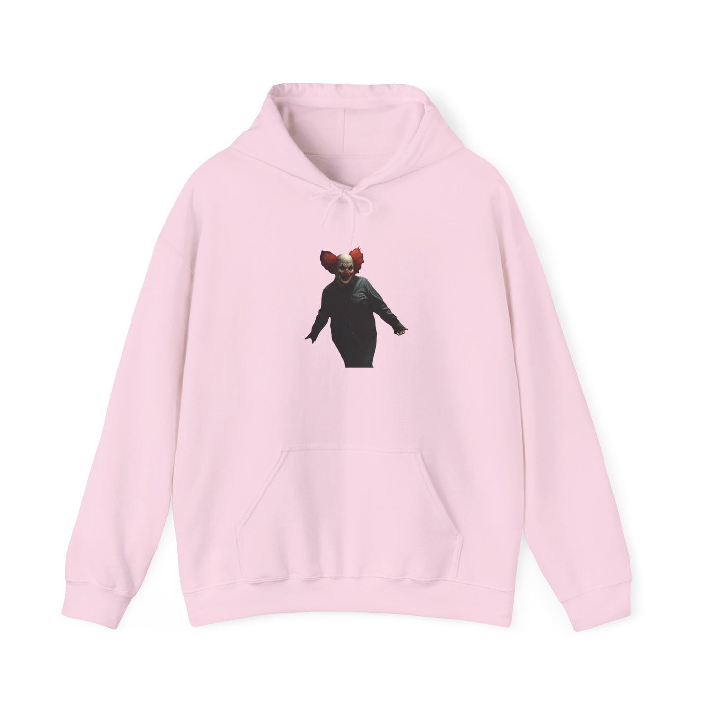 Clown Hooded Sweatshirt, Unisex Horror Hoodie, Cozy Movie-Themed Apparel, Gift for Halloween Lovers, Spooky Costume