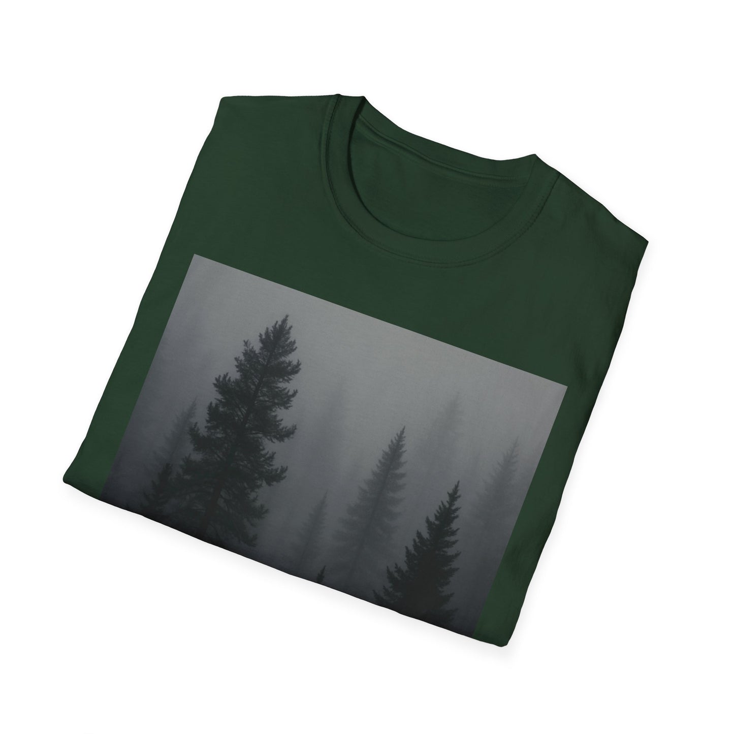 Mystical Forest T-Shirt | Unisex Softstyle Tee for Nature Lovers, Outdoor Adventures, Casual Wear, Gifts for Him & Her
