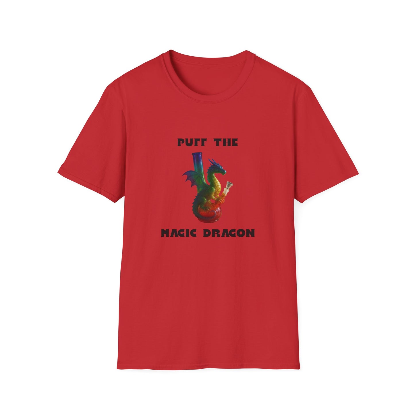 Magic Dragon T-Shirt, Unisex Graphic Tee, Softstyle Shirt, Vintage Music Apparel, Magical Gift, Festival Clothing