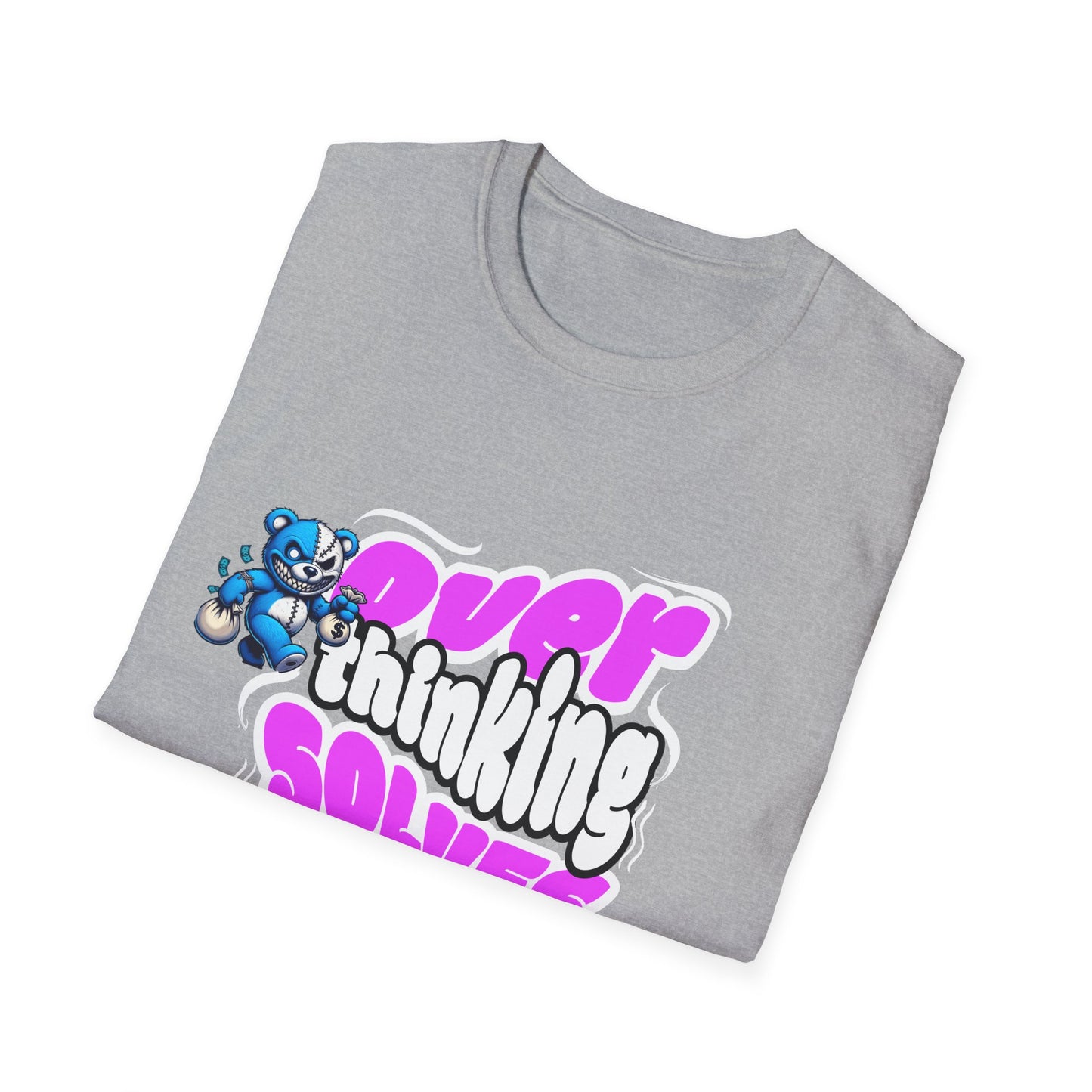 Funny Overthinking T-Shirt, Unisex Graphic Tee, Gift for Anxiety, Casual Wear, Birthday Gift, Relaxed Fit