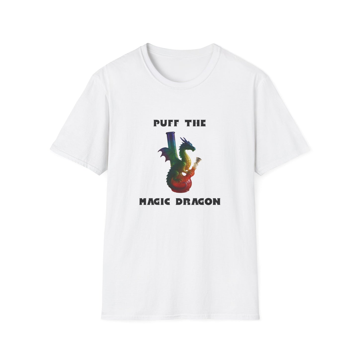 Magic Dragon T-Shirt, Unisex Graphic Tee, Softstyle Shirt, Vintage Music Apparel, Magical Gift, Festival Clothing