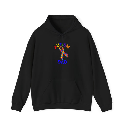Autism Dad Inspirational Hoodie | Unisex Heavy Blend Sweatshirt for Fathers | Perfect Gift for Dad | Awareness Apparel