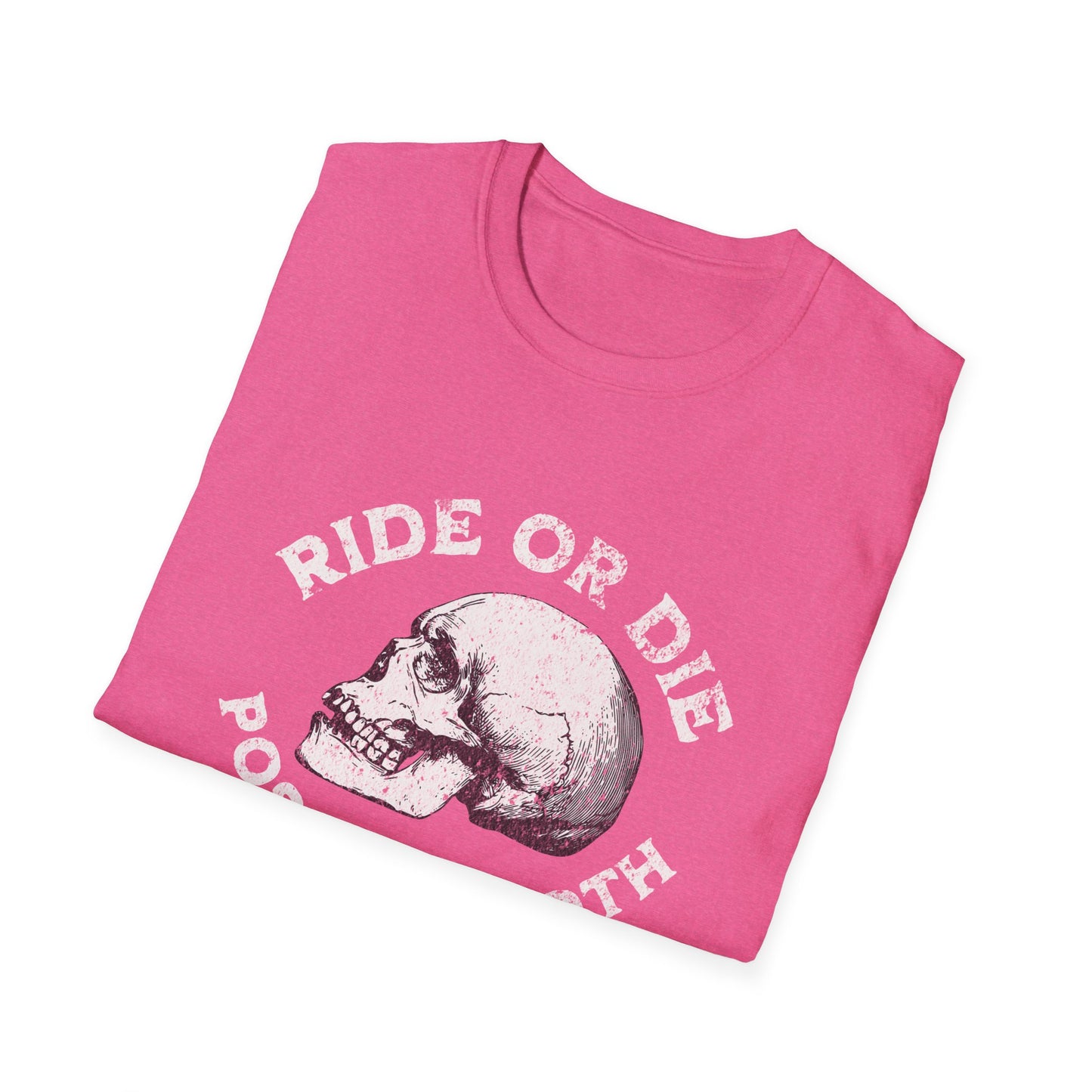 Ride or Die Skull T-Shirt, Unisex Graphic Tee, Edgy Streetwear, Alternative Fashion, Perfect for Bikers & Music Lovers