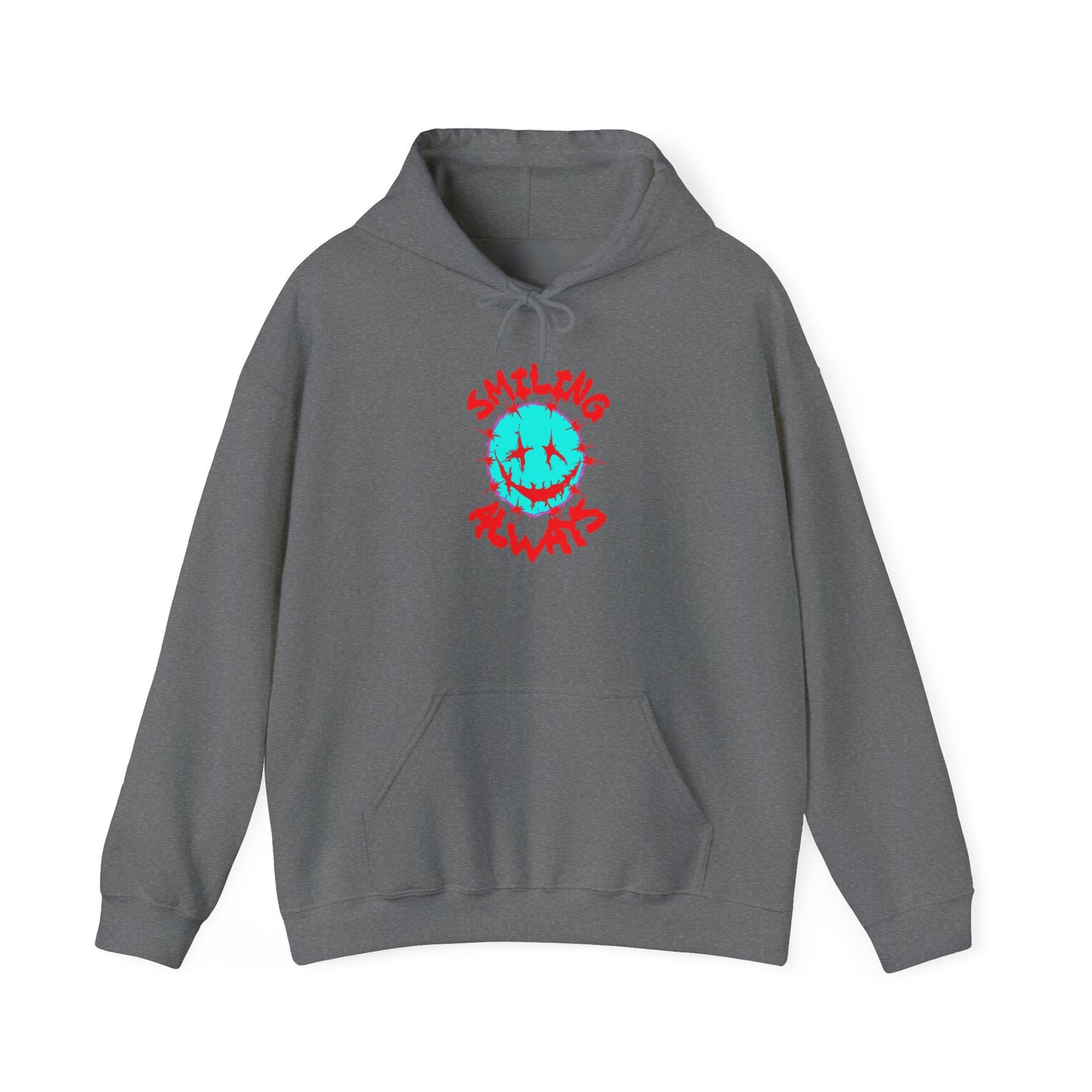 Smiling Always Hooded Sweatshirt - Unisex Soft Blend, Cozy Casual Wear, Perfect Gift for Friends, Everyday Comfort, Trendy Streetwear