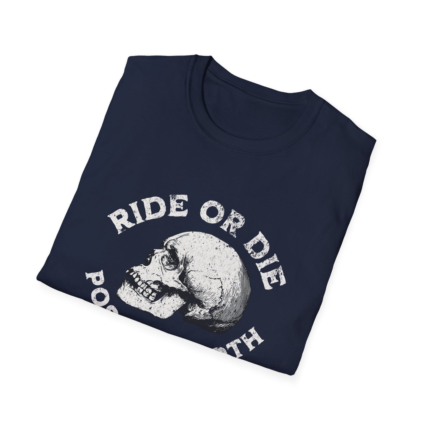 Ride or Die Skull T-Shirt, Unisex Graphic Tee, Edgy Streetwear, Alternative Fashion, Perfect for Bikers & Music Lovers