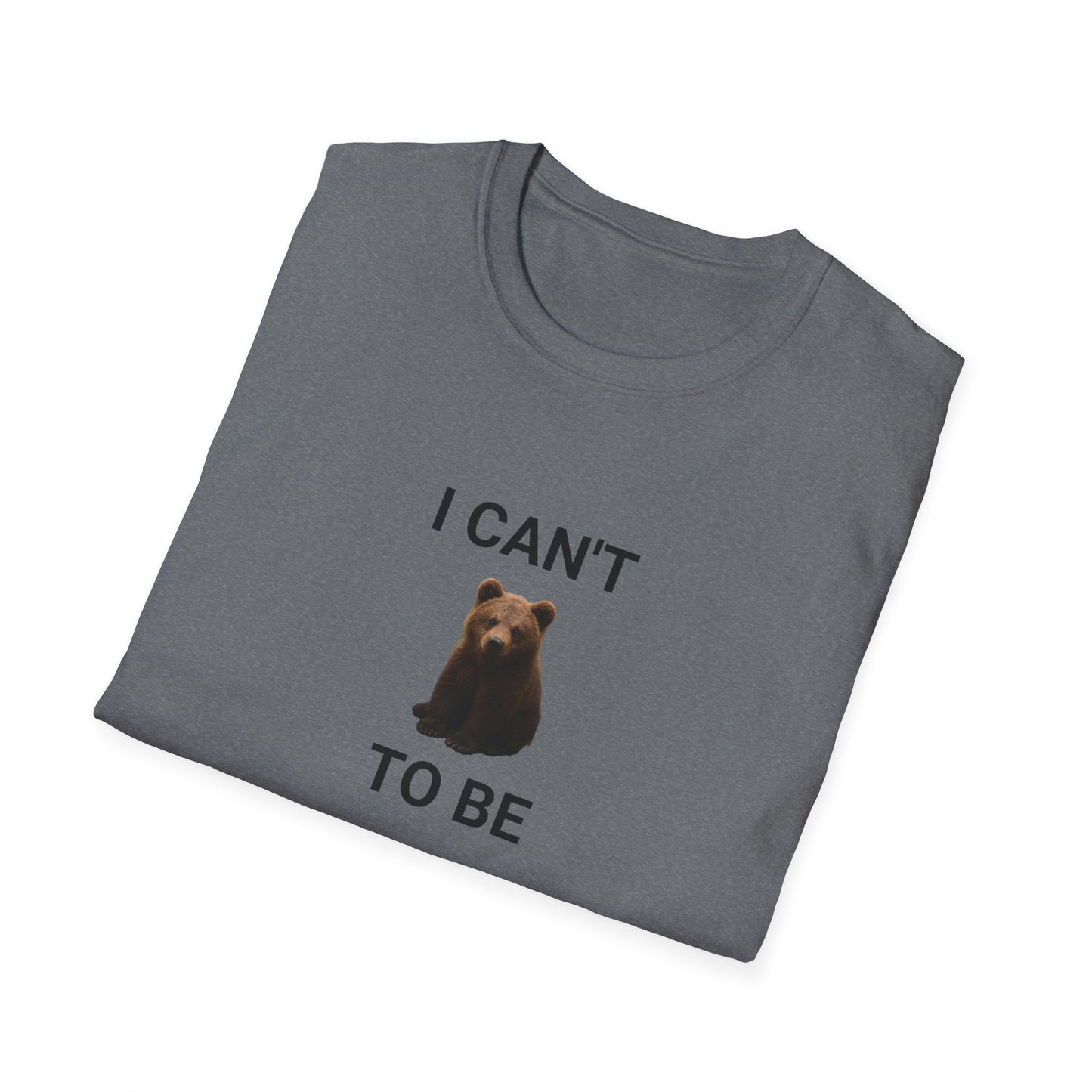 Bear Themed Unisex Softstyle T-Shirt, Gift for Animal Lovers, Cute Graphic Tee, Casual Wear, Birthday or Friendship Gift
