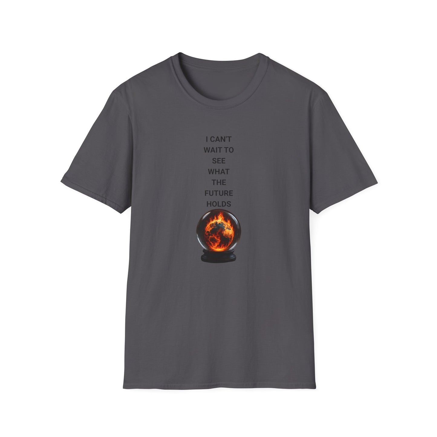 Crystal Ball Future T-Shirt, Psychic Gift, Astrology Apparel, Spiritual Tee, Carnivals & Festivals Occasional Wear