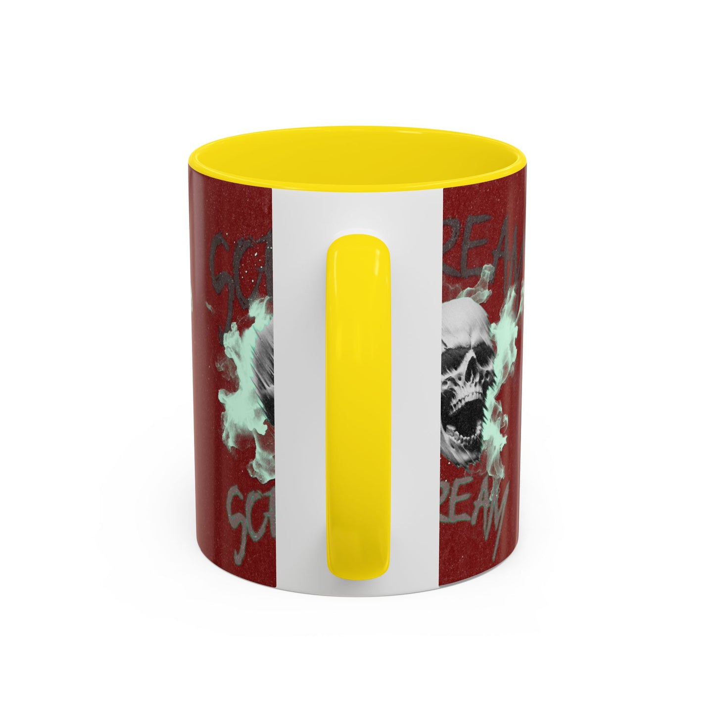 Gothic Skull Accent Coffee Mug - Unique Drinkware for Halloween, Gift for Coffee Lovers, Skull Decor, Perfect for Horror Fans, 11oz & 15oz