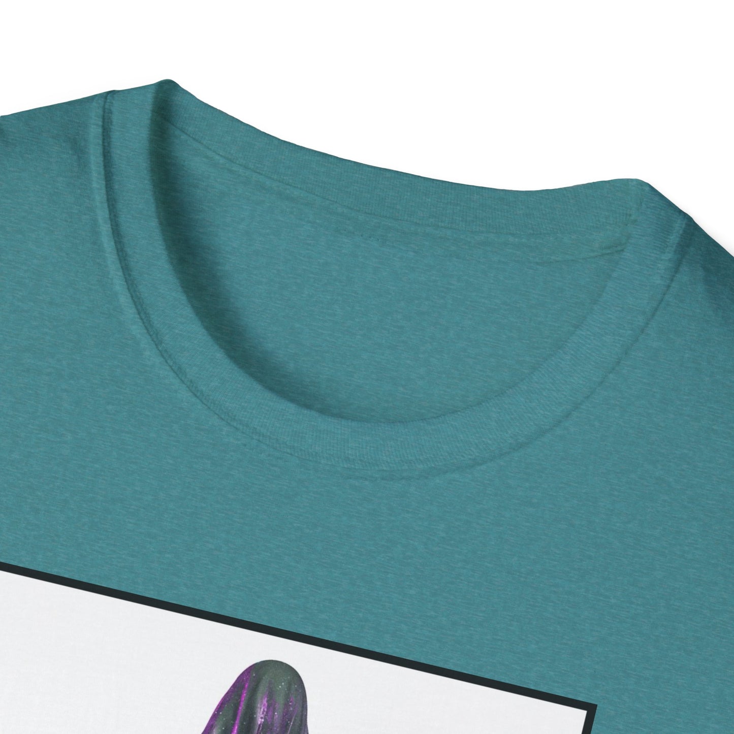 Cosmic Vibe Unisex Softstyle T-Shirt - Celestial Graphic Tee, Space Lover's Gift, Retro Aesthetic Shirt, Festival Wear, Geeky Apparel