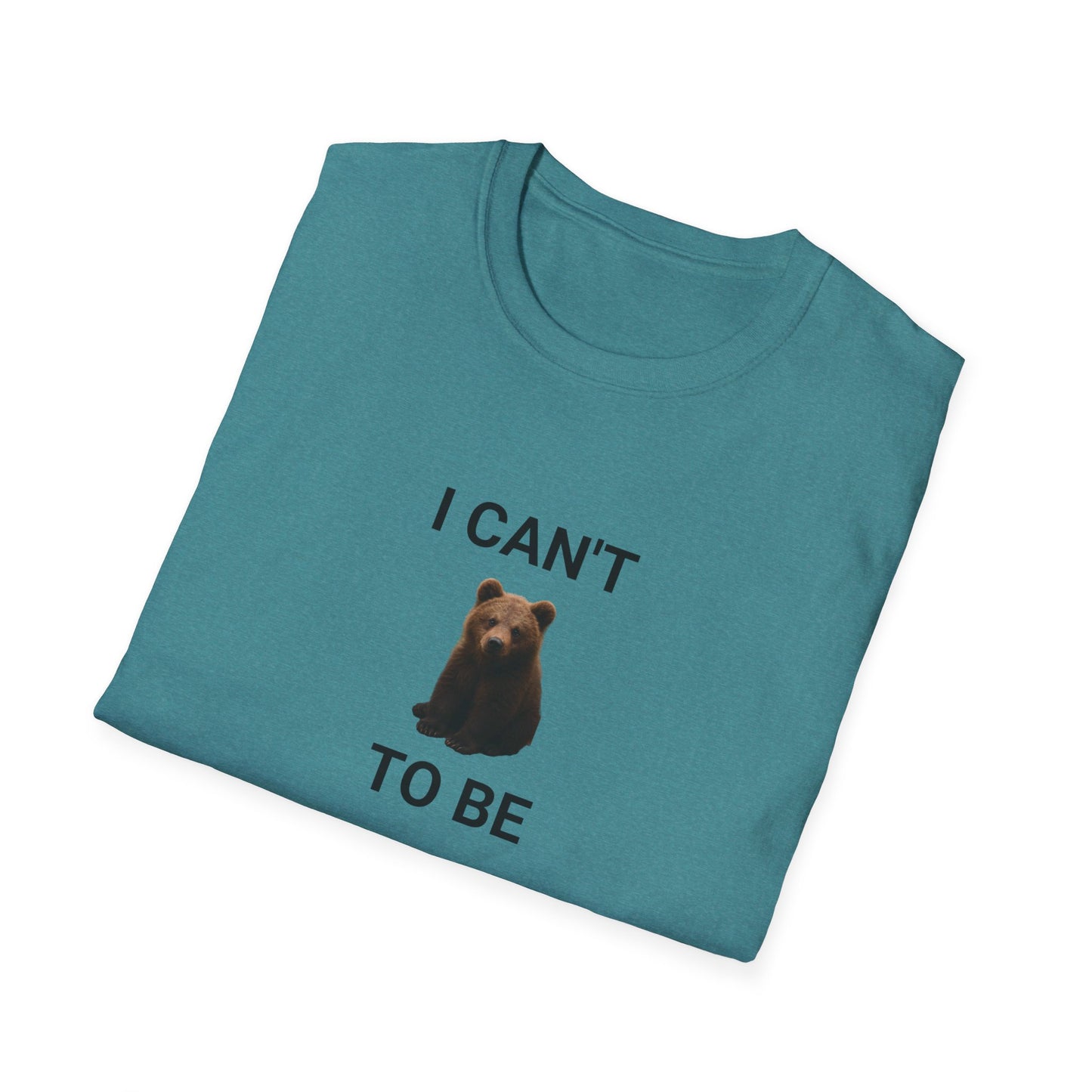 Bear Themed Unisex Softstyle T-Shirt, Gift for Animal Lovers, Cute Graphic Tee, Casual Wear, Birthday or Friendship Gift
