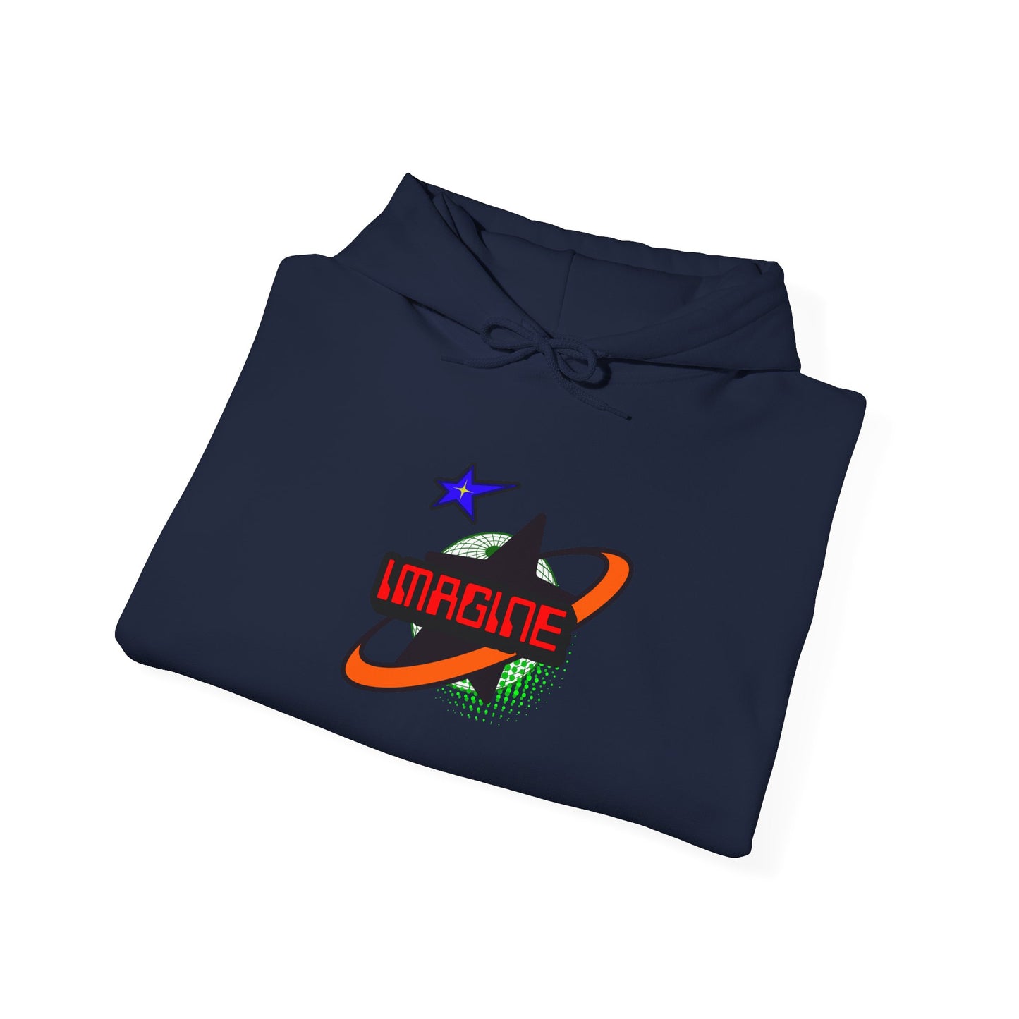 Cosmic 'Imagine' Unisex Hoodie | Trendy Streetwear, Gift for Dreamers, Cozy Layering, Perfect for All Seasons, Inspirational Apparel
