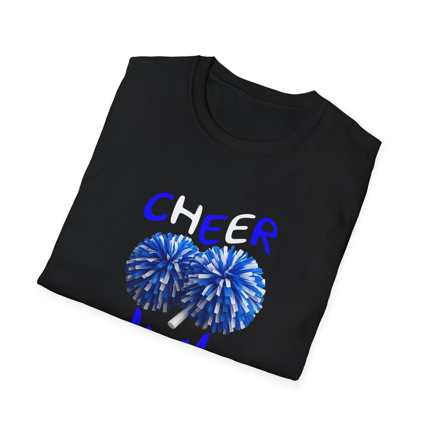 Cheer Mom Unisex Softstyle T-Shirt, Gift for Sports Moms, Cheerleading Apparel, Casual Wear, Supporter T-Shirt