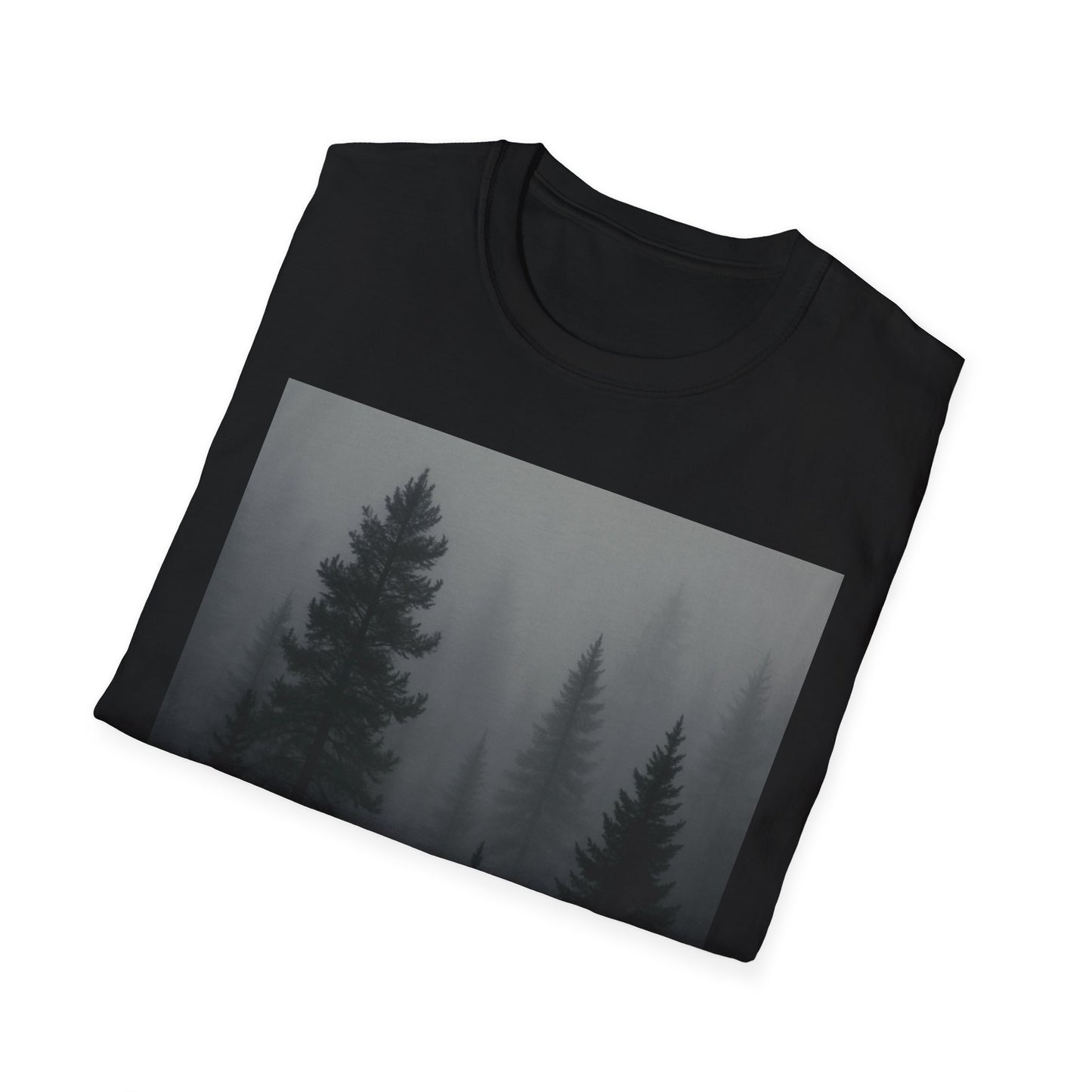 Mystical Forest T-Shirt | Unisex Softstyle Tee for Nature Lovers, Outdoor Adventures, Casual Wear, Gifts for Him & Her