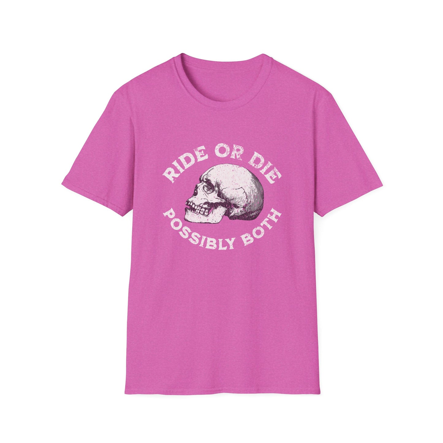 Ride or Die Skull T-Shirt, Unisex Graphic Tee, Edgy Streetwear, Alternative Fashion, Perfect for Bikers & Music Lovers